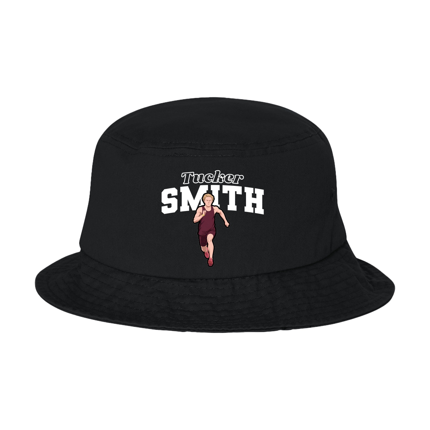 Bucket Cap — Name Arch in Black