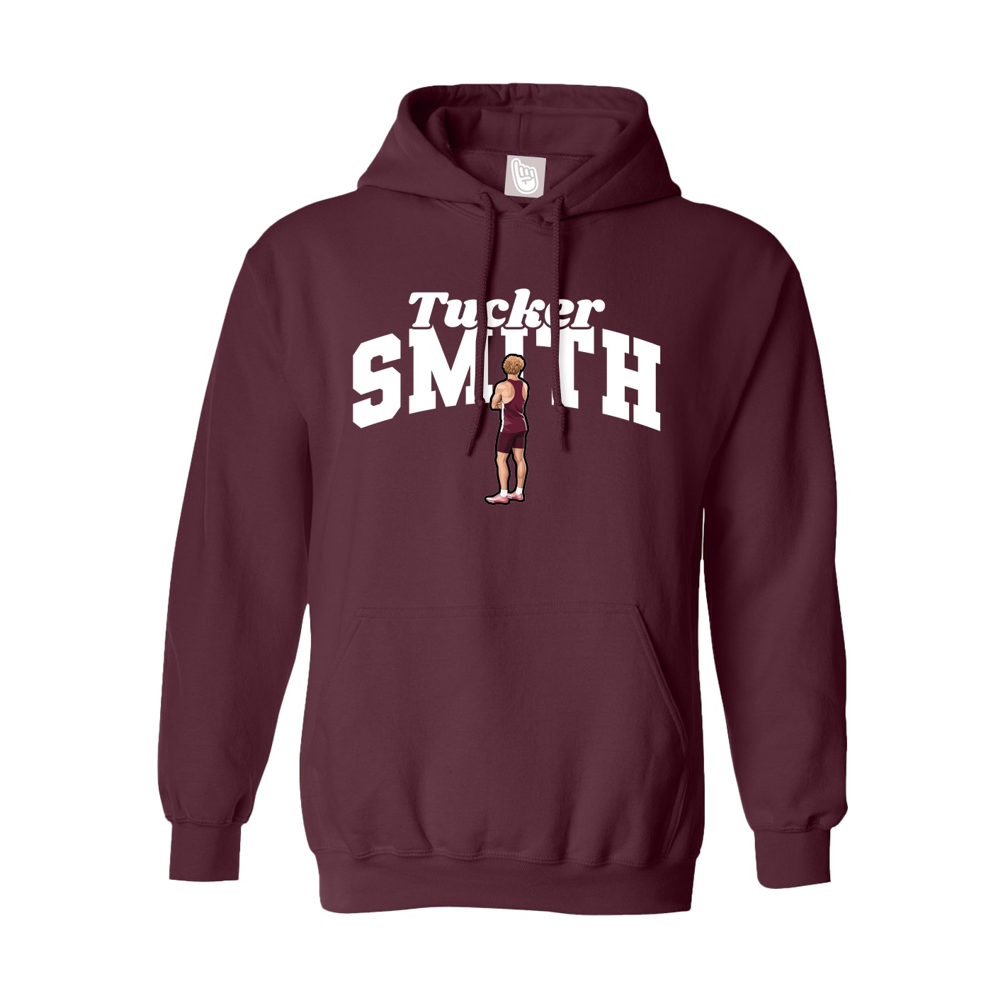Hoodie — Signature Arch in Maroon