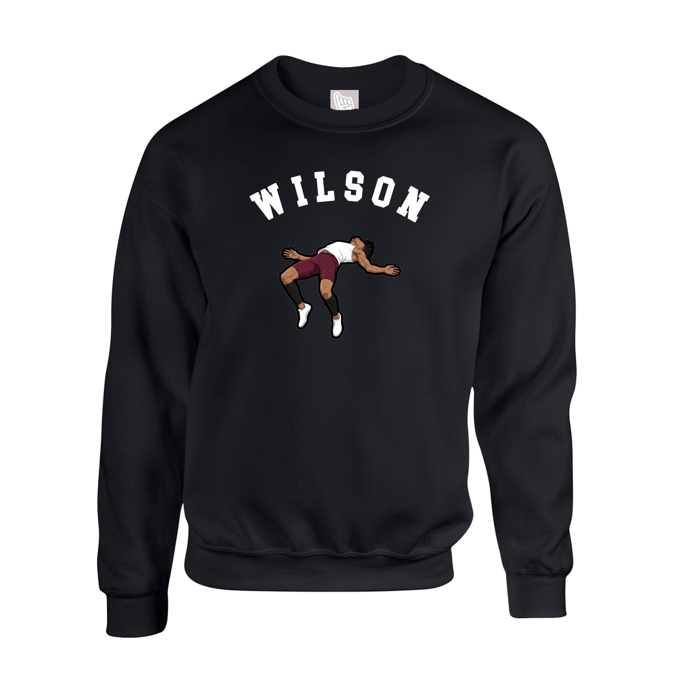 Fleece Crew — Shirsey Arch in Black