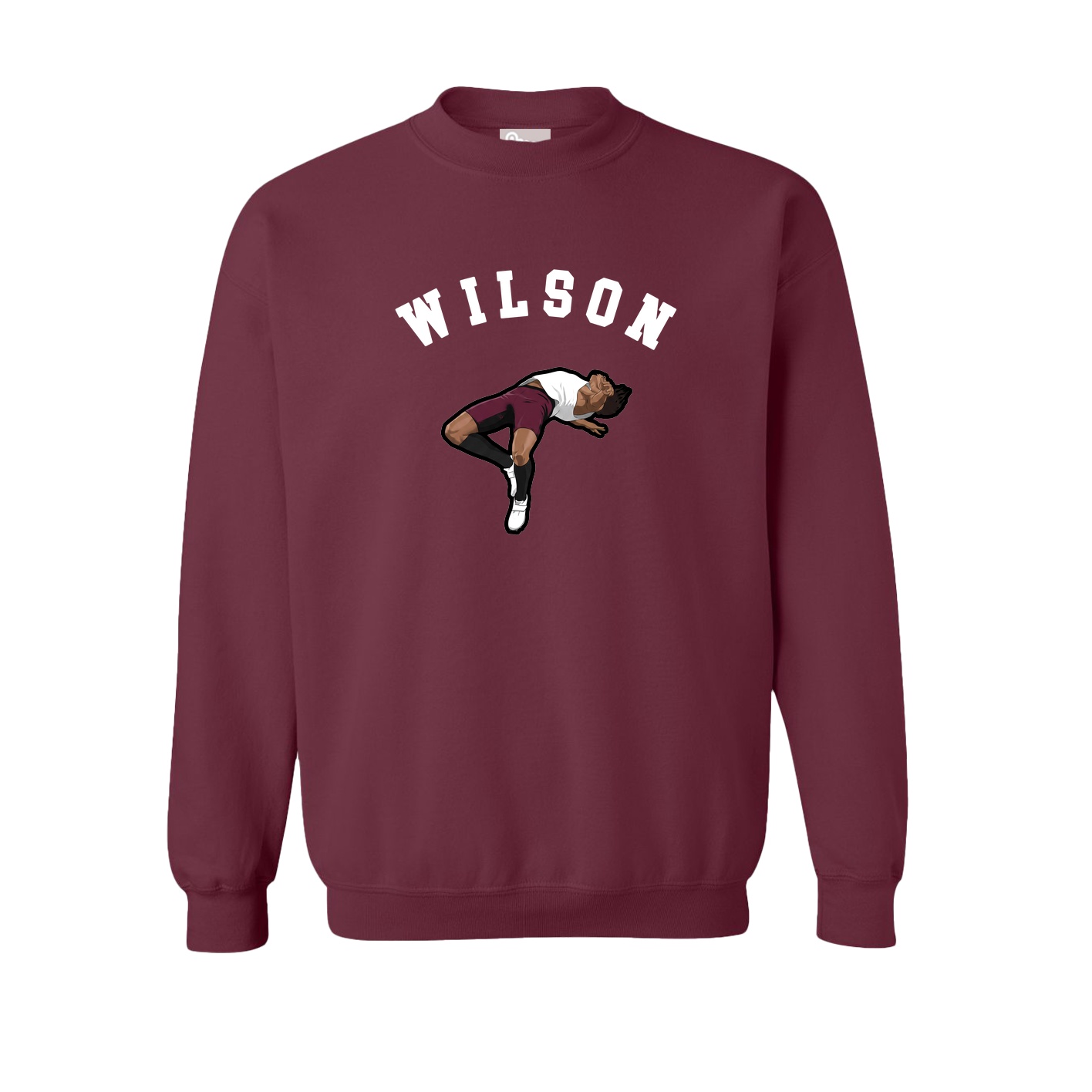 Fleece Crew — Shirsey Arch in Maroon
