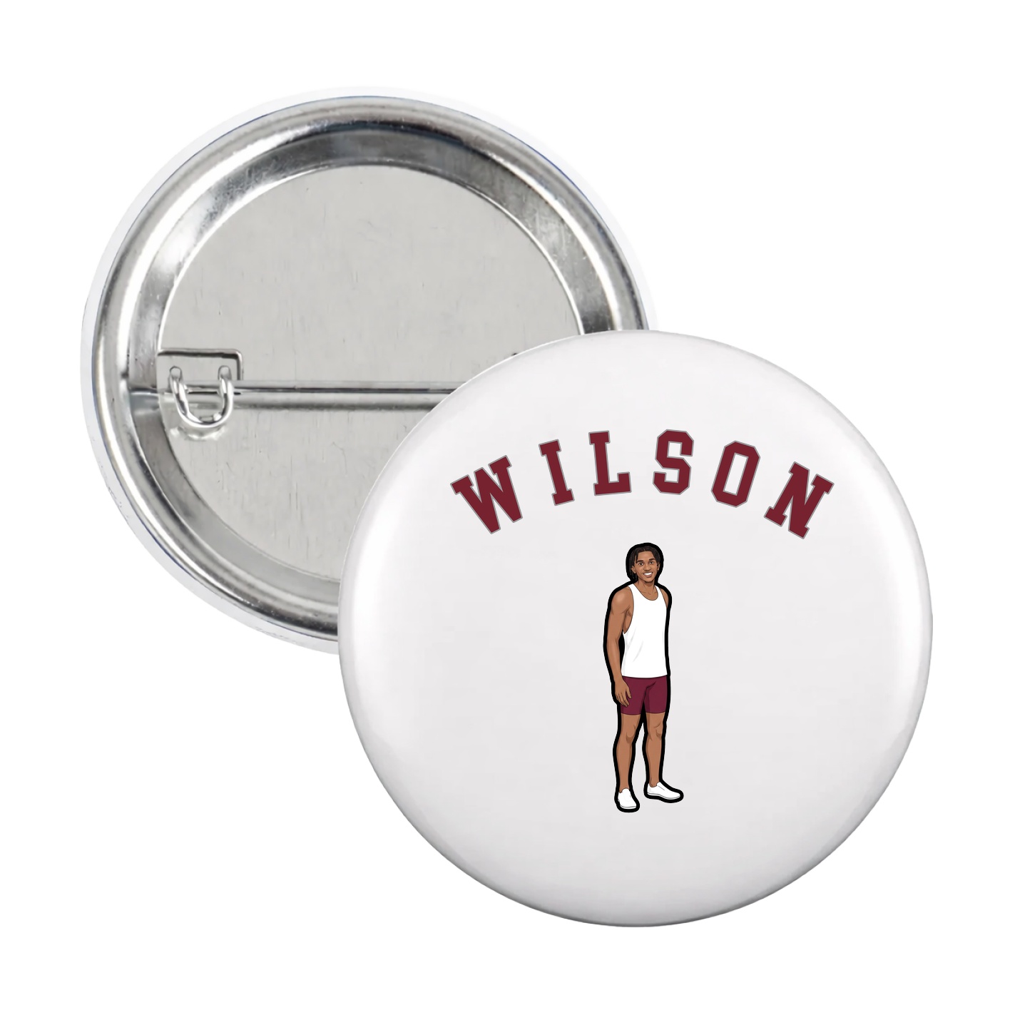 Game Day Button — Shirsey Arch in White