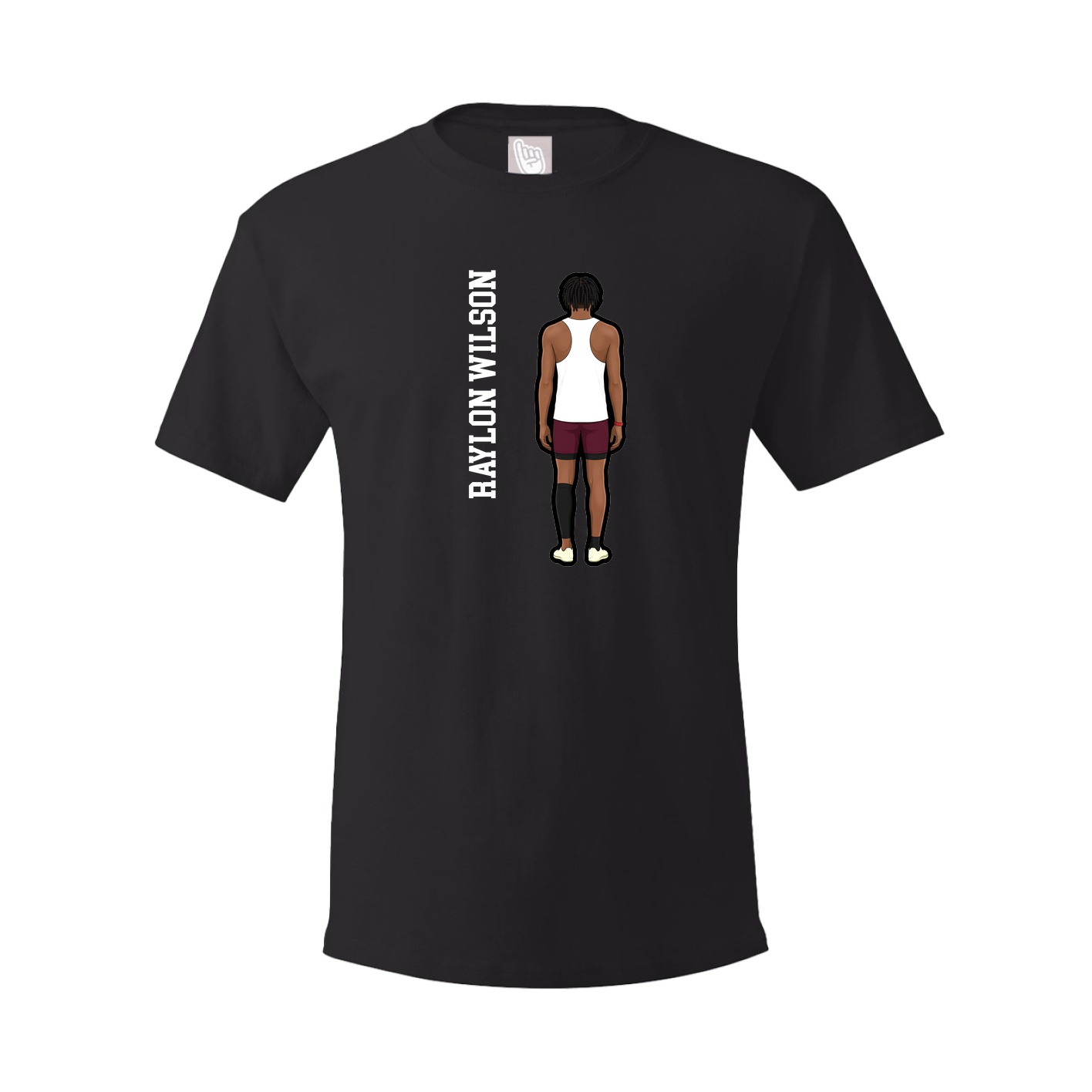 Tee — Name Vertical in Black