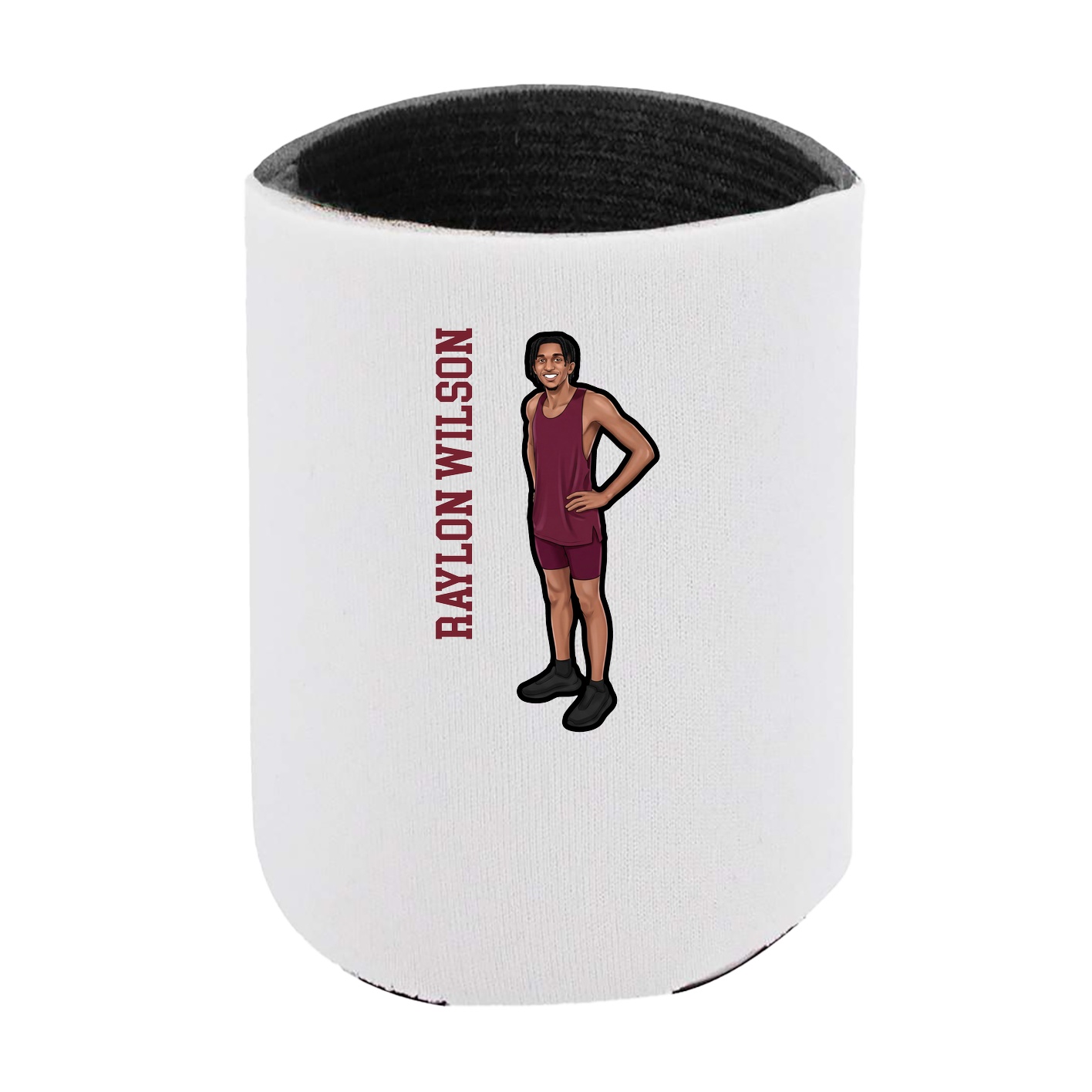 Can Holder — Name Vertical in White