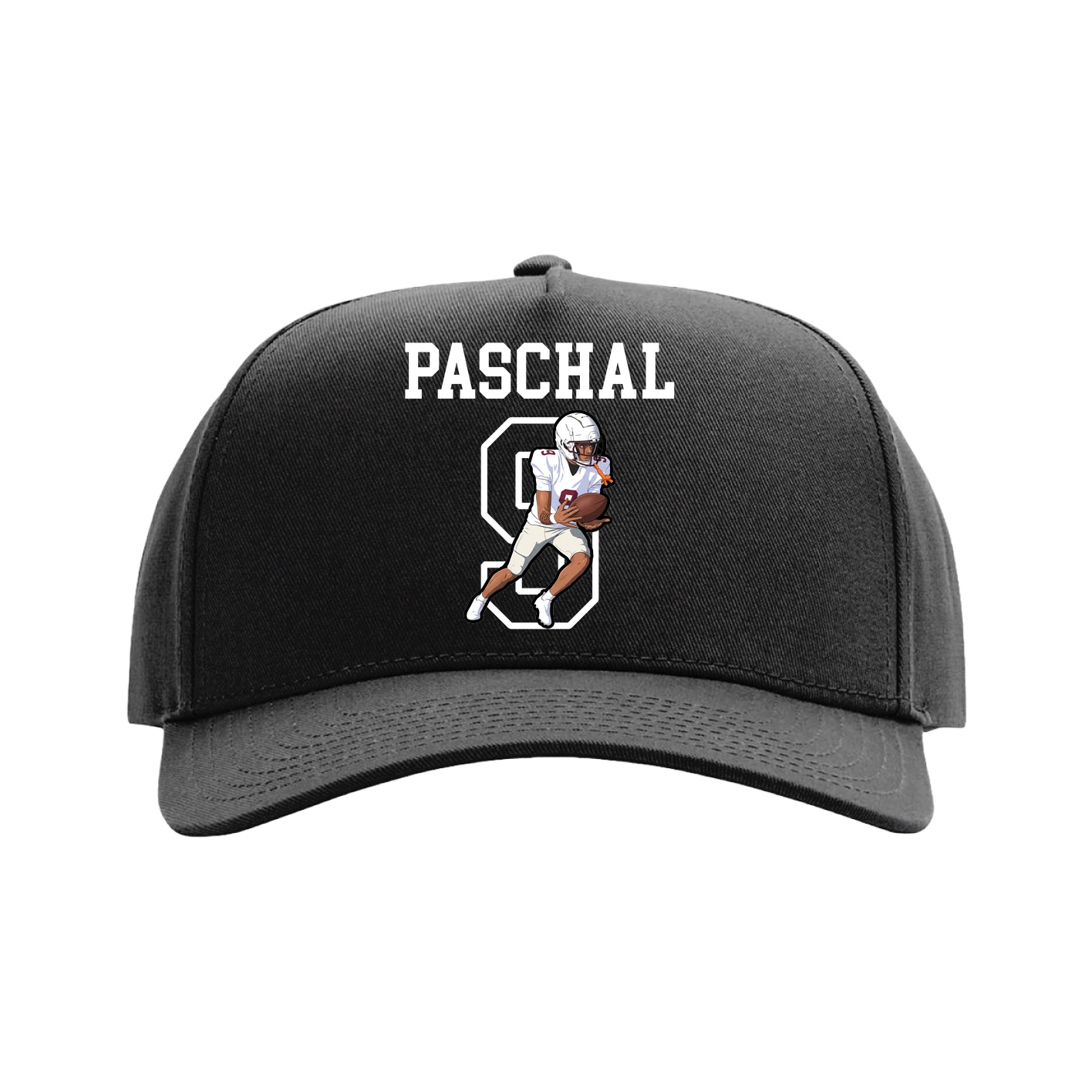 Full Fabric Five-Panel Champ Cap — Shirsey in Black