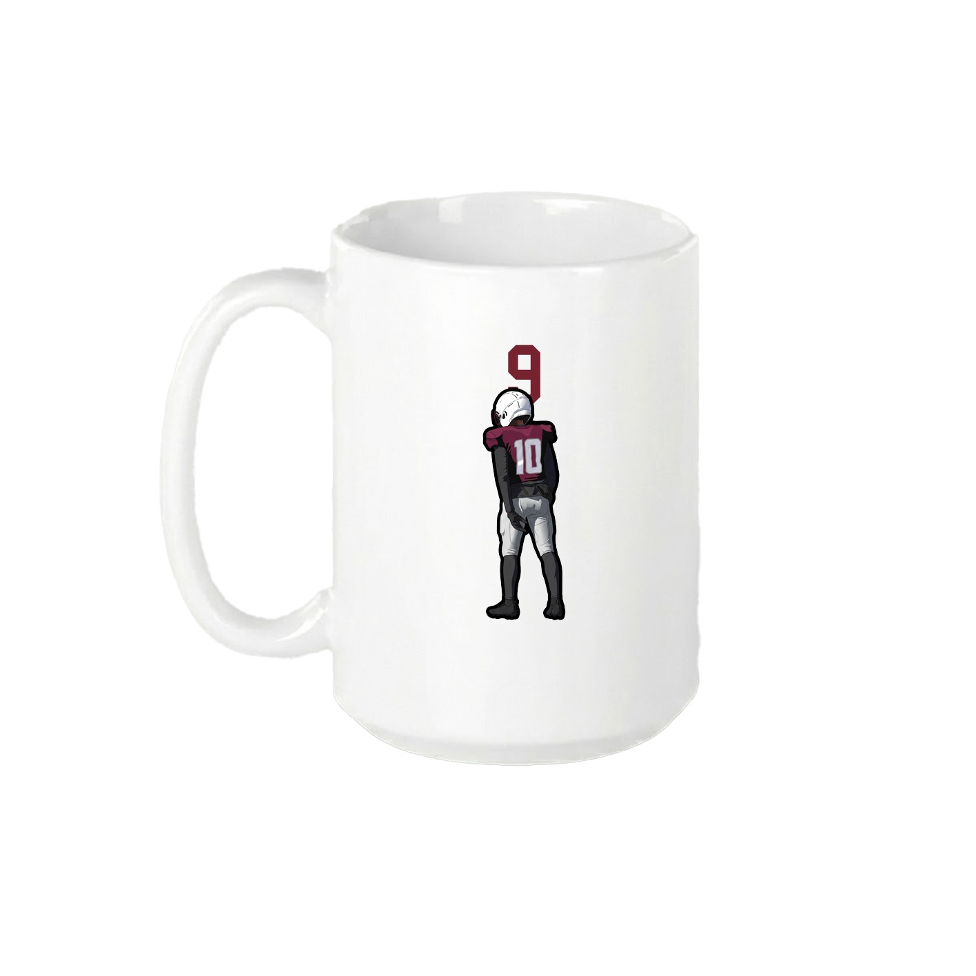 15oz Coffee Mug — Number Top in White