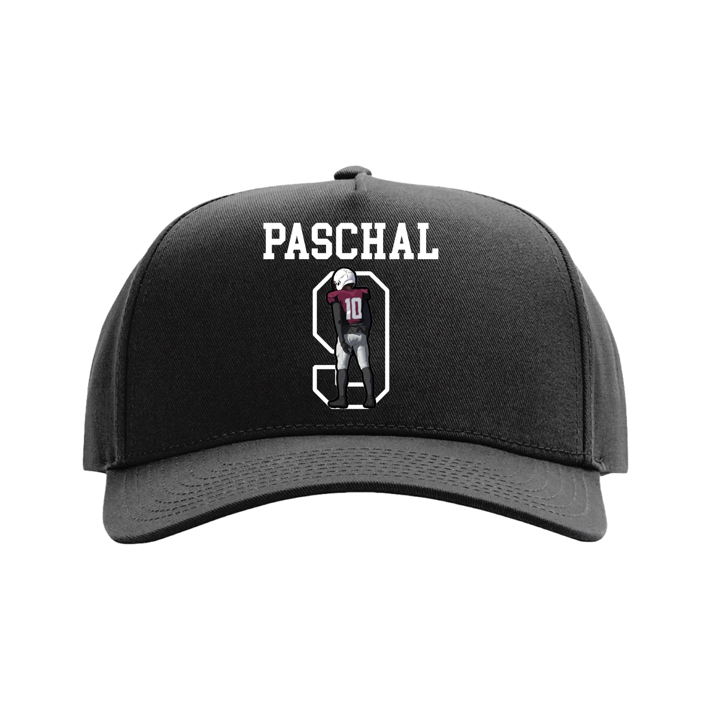 Full Fabric Five-Panel Champ Cap — Shirsey in Black