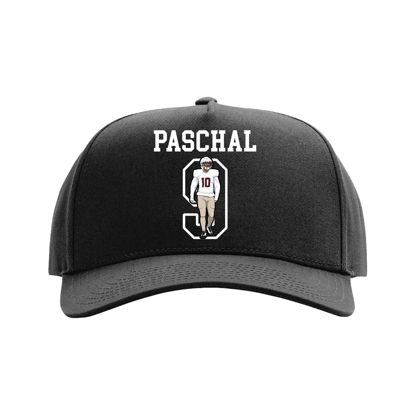 Full Fabric Five-Panel Champ Cap — Shirsey in Black