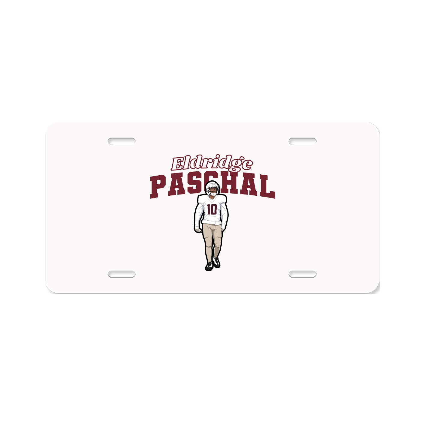 License Plate — Name Arch in Classic