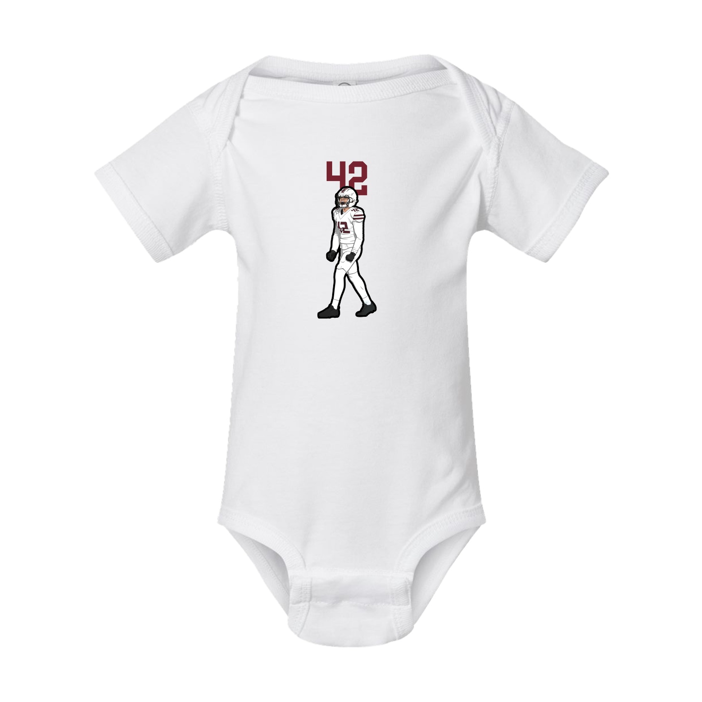Baby Onesie — Number Top in White