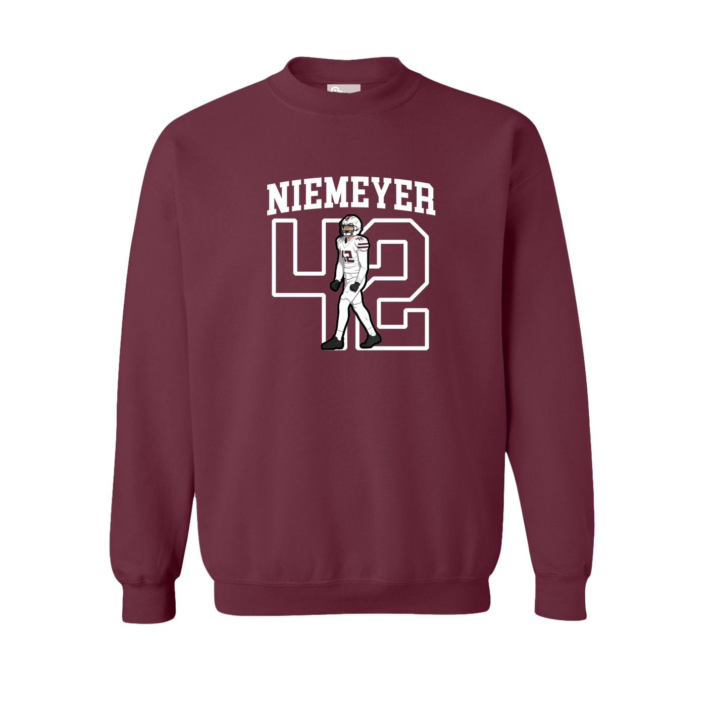 Fleece Crew — Shirsey in Maroon