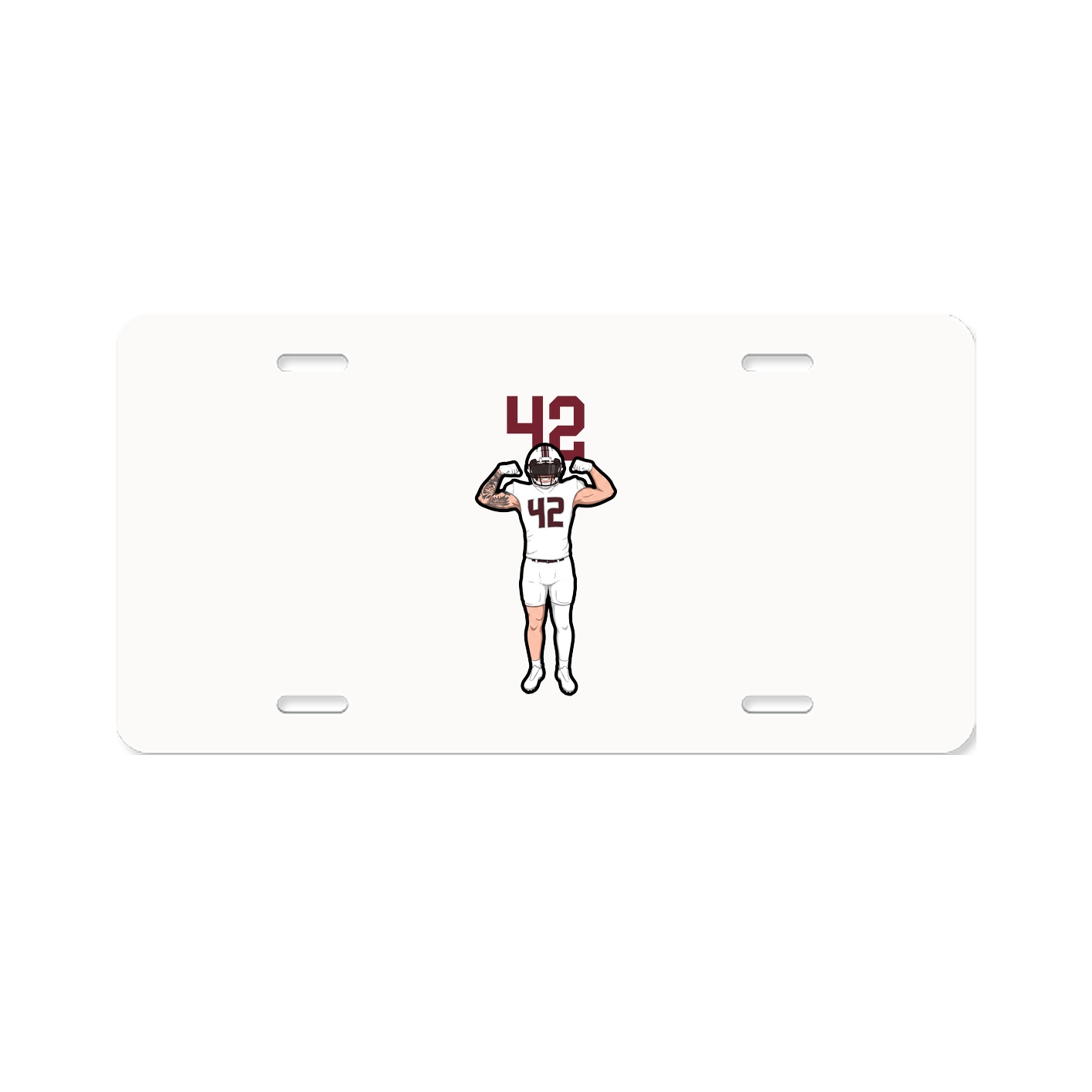 License Plate — Number Top in Classic