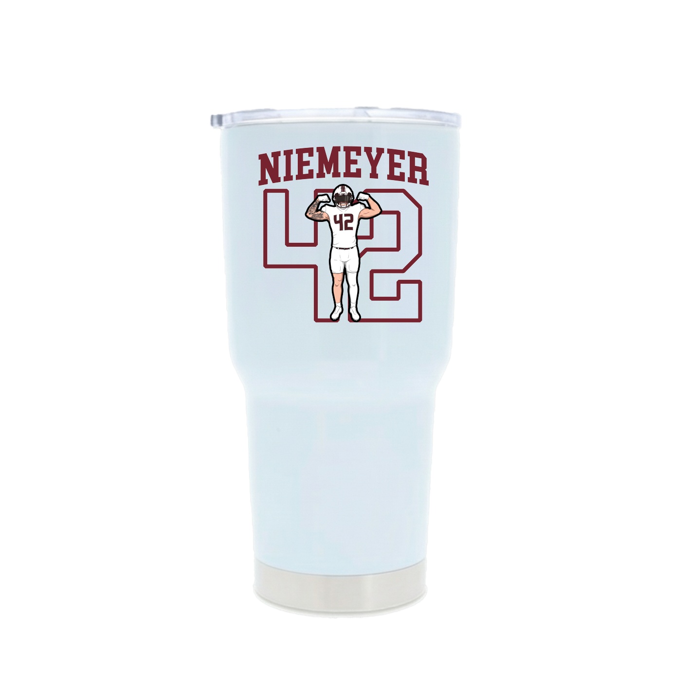 30oz Stainless Steel Tumbler — Shirsey in White