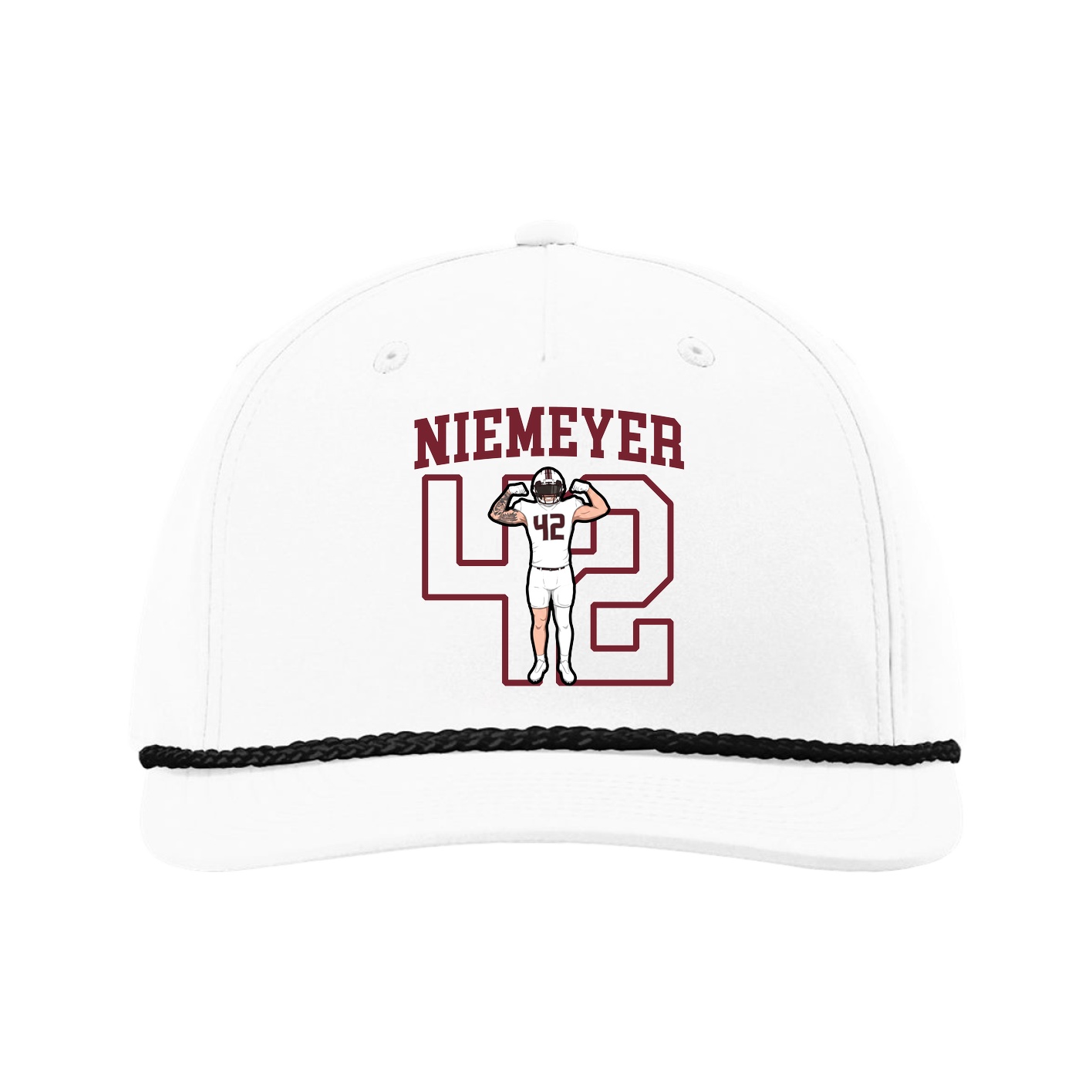 Five-Panel Classic Rope Cap — Shirsey in White