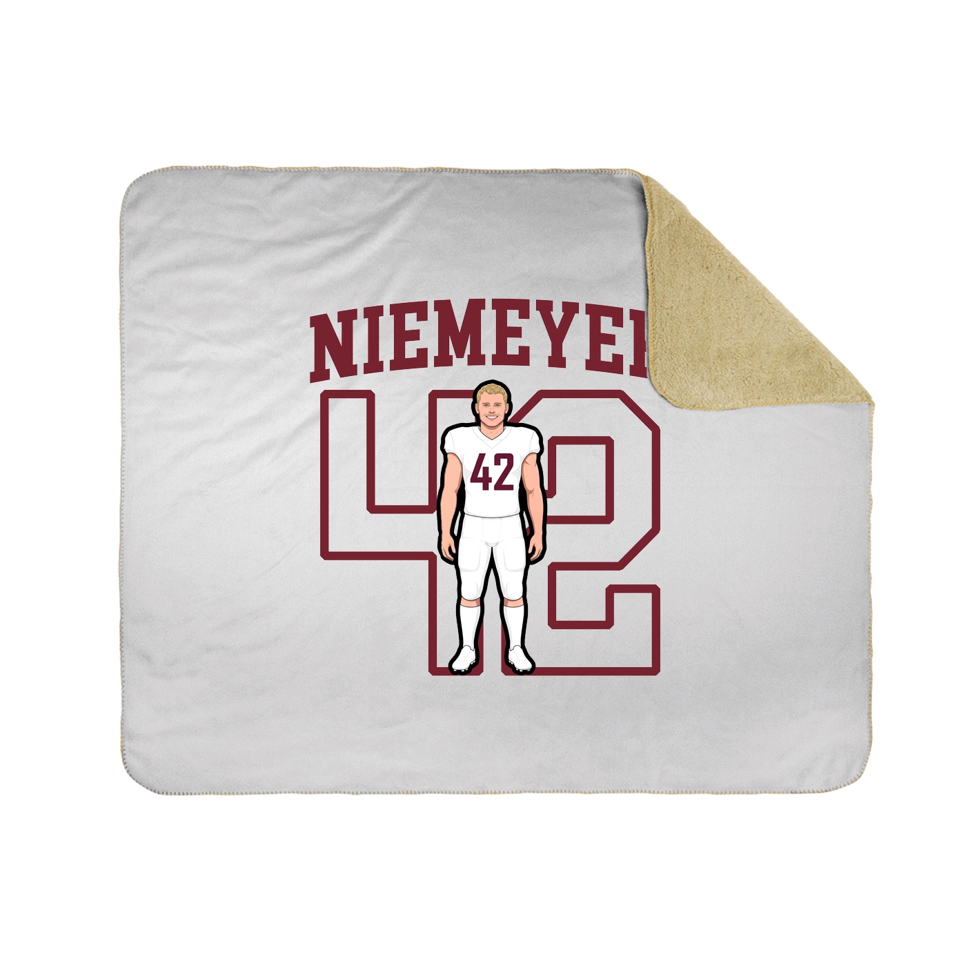 Throw Blanket — Shirsey in White