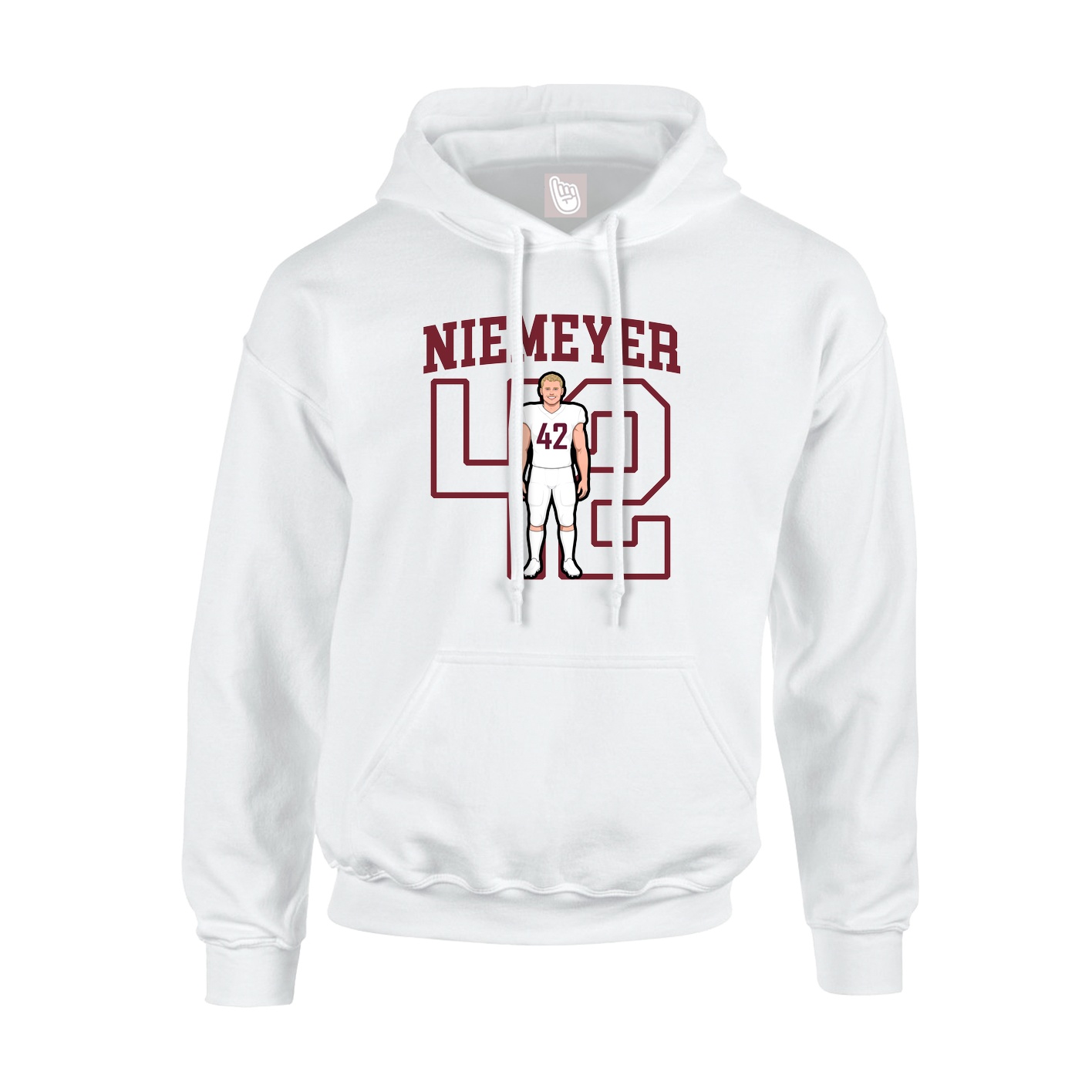 Hoodie — Shirsey in White
