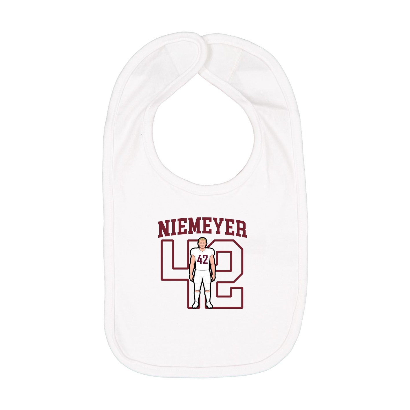 Infant Bib — Shirsey in White