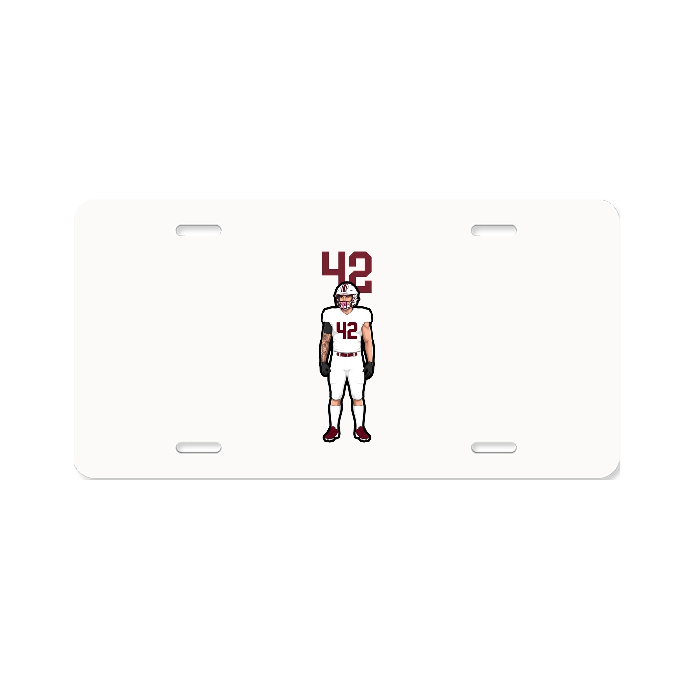 License Plate — Number Top in Classic