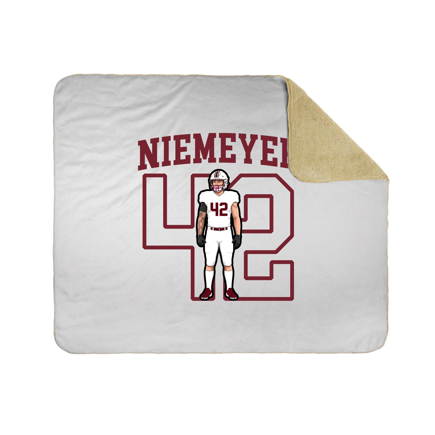 Throw Blanket — Shirsey in White