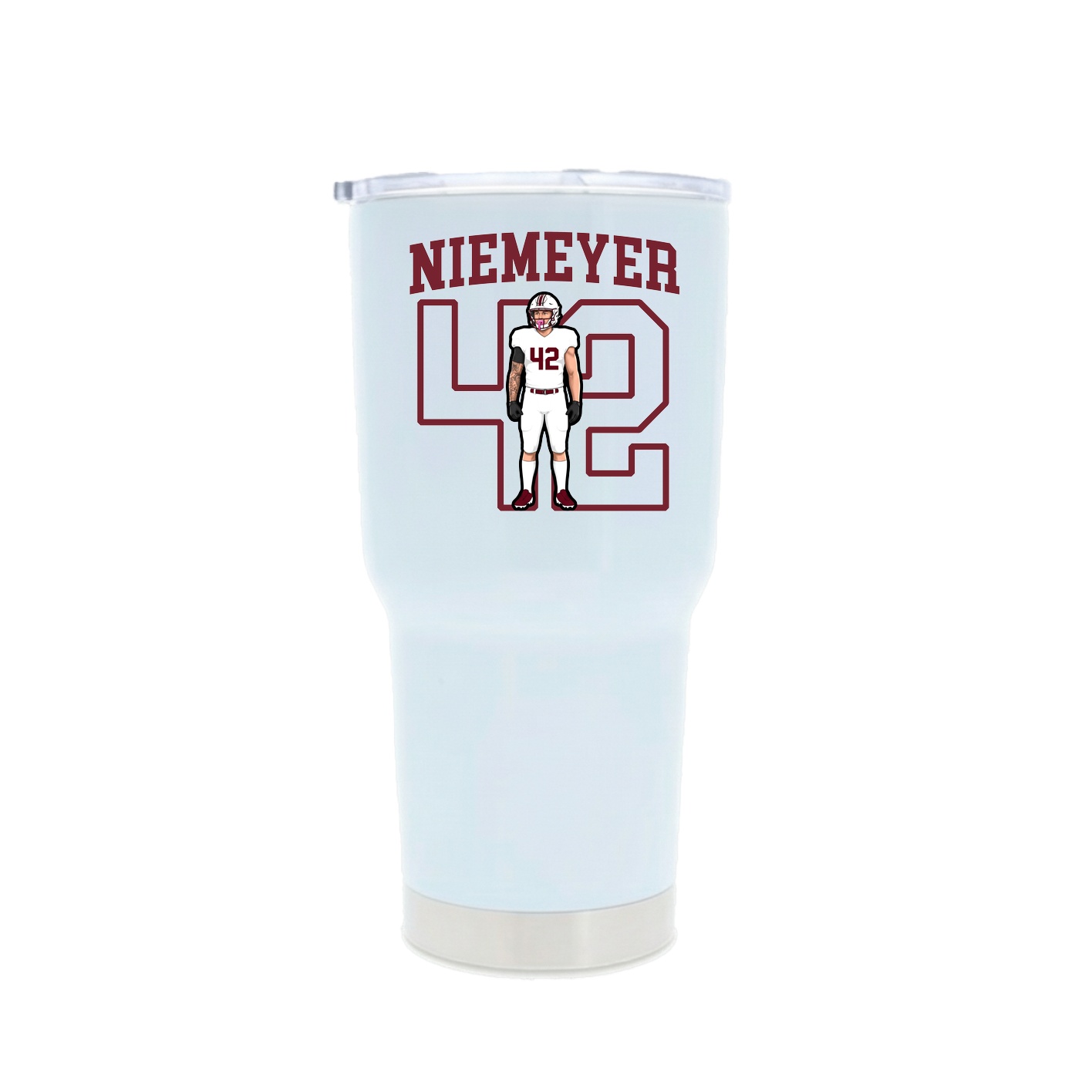 30oz Stainless Steel Tumbler — Shirsey in White