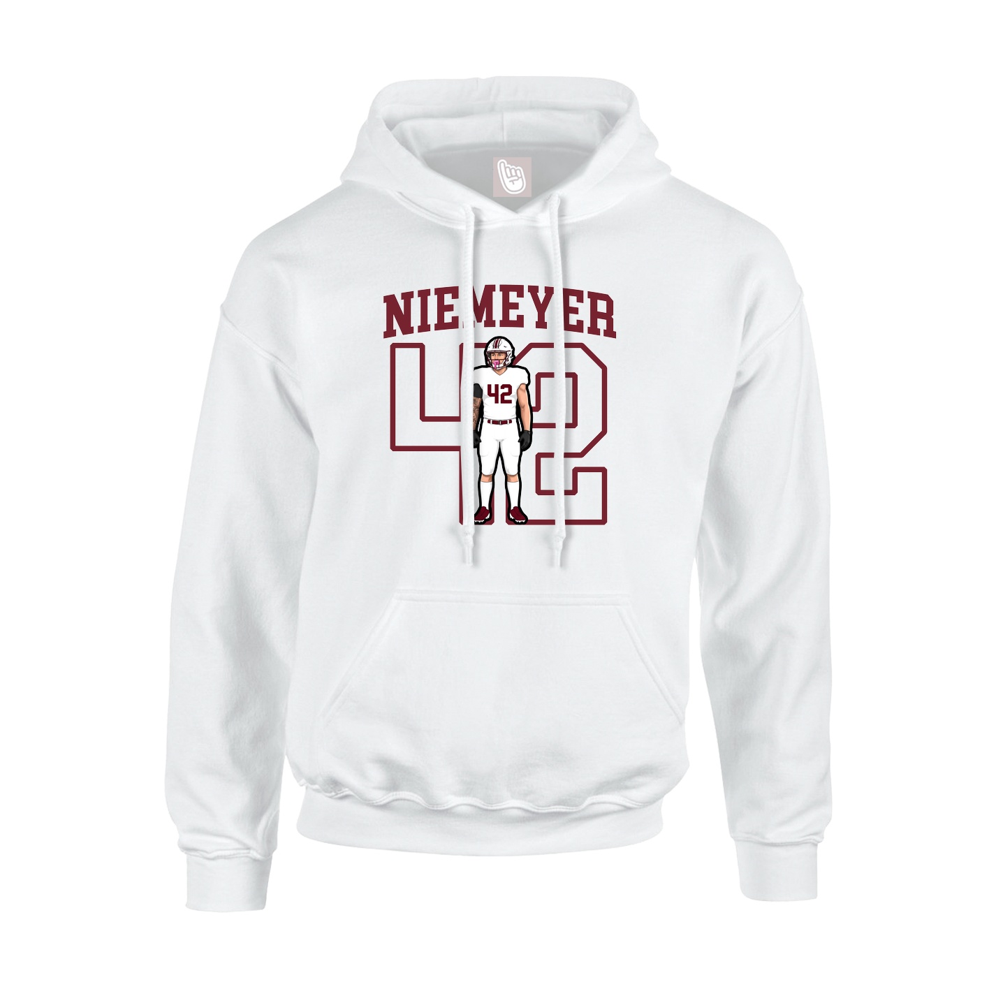 Hoodie — Shirsey in White
