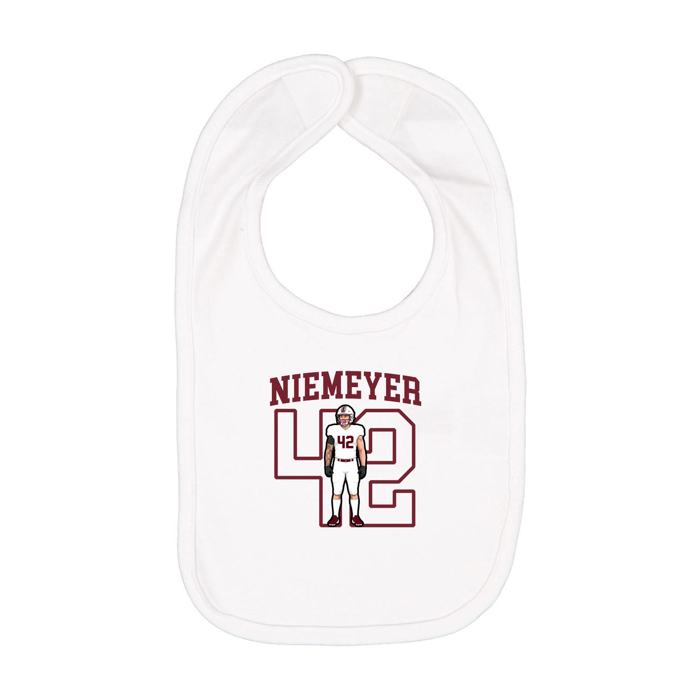 Infant Bib — Shirsey in White