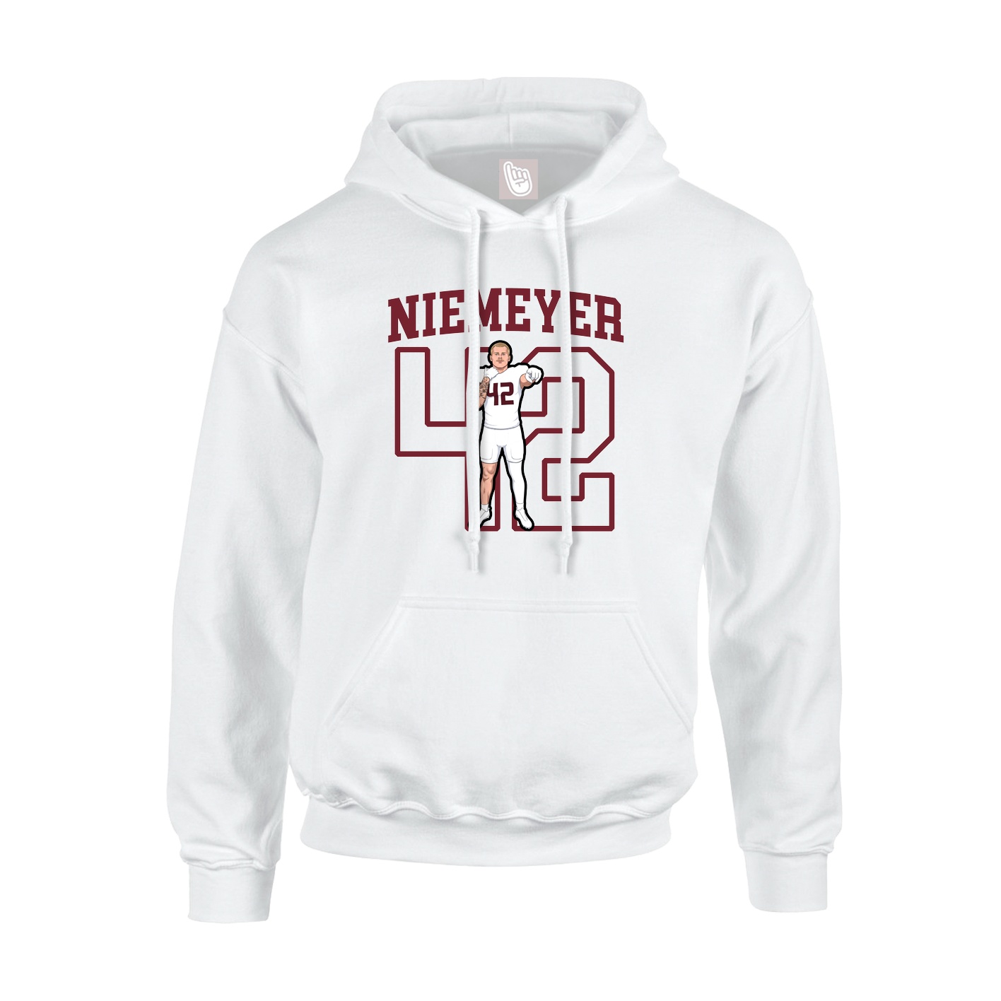 Hoodie — Shirsey in White