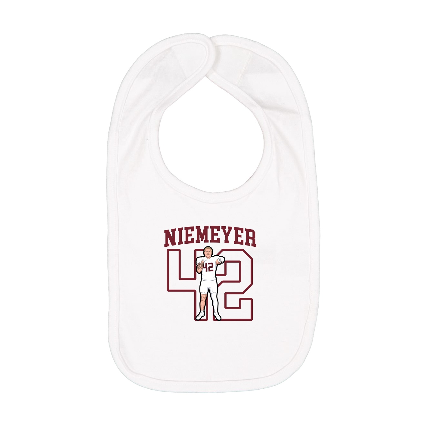 Infant Bib — Shirsey in White