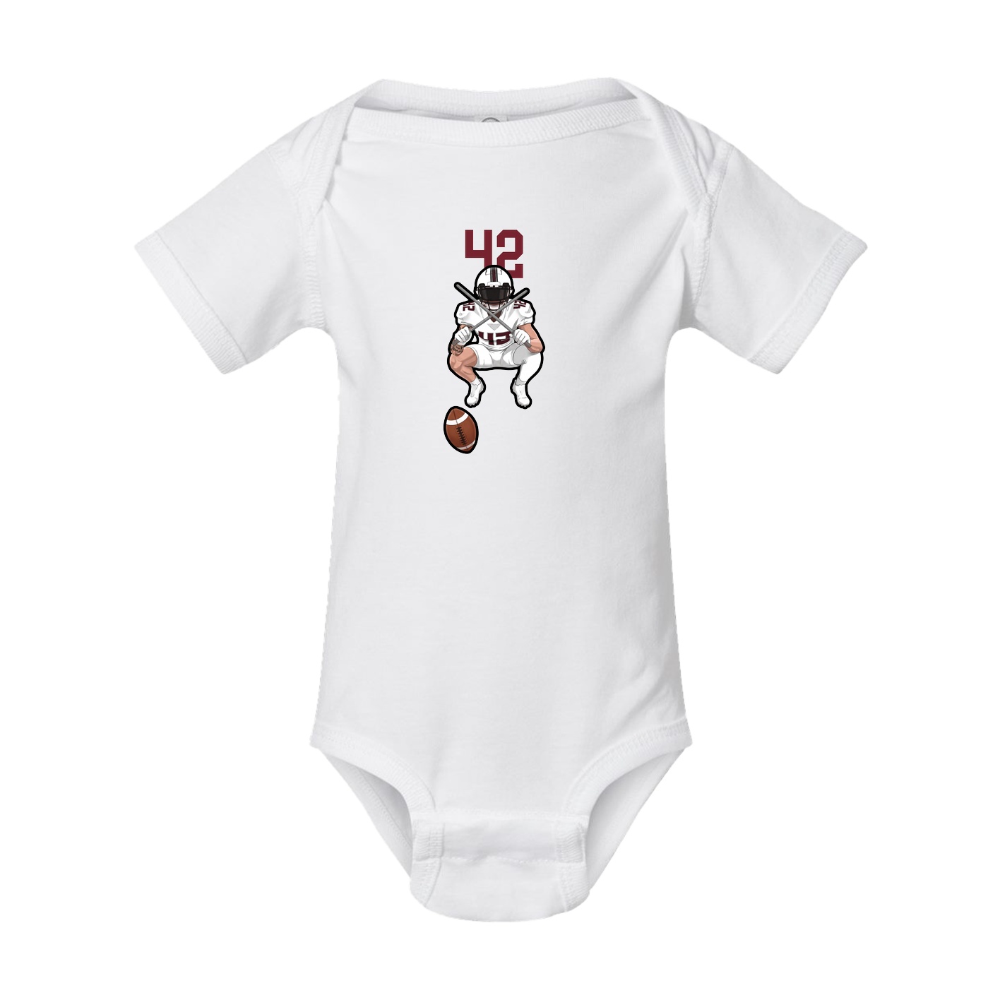 Baby Onesie — Number Top in White