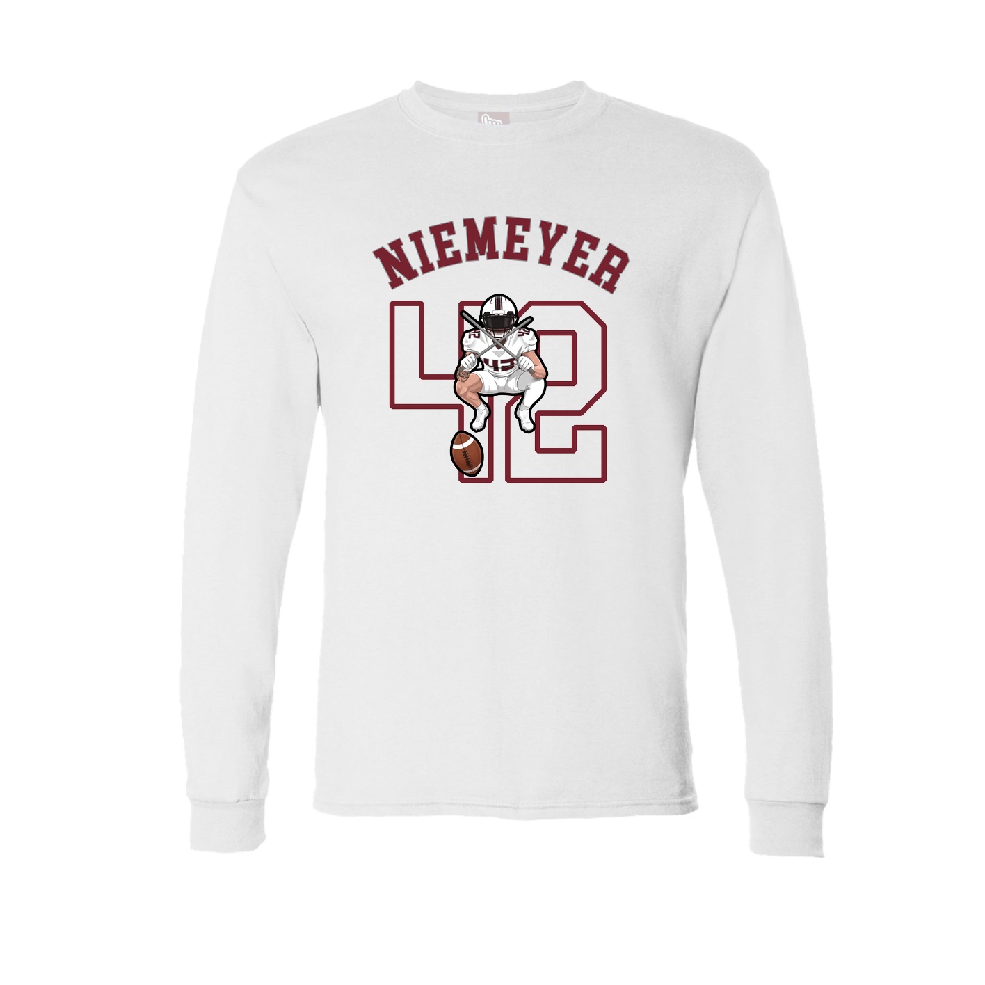 Long Sleeve Tee — Shirsey Arch in White