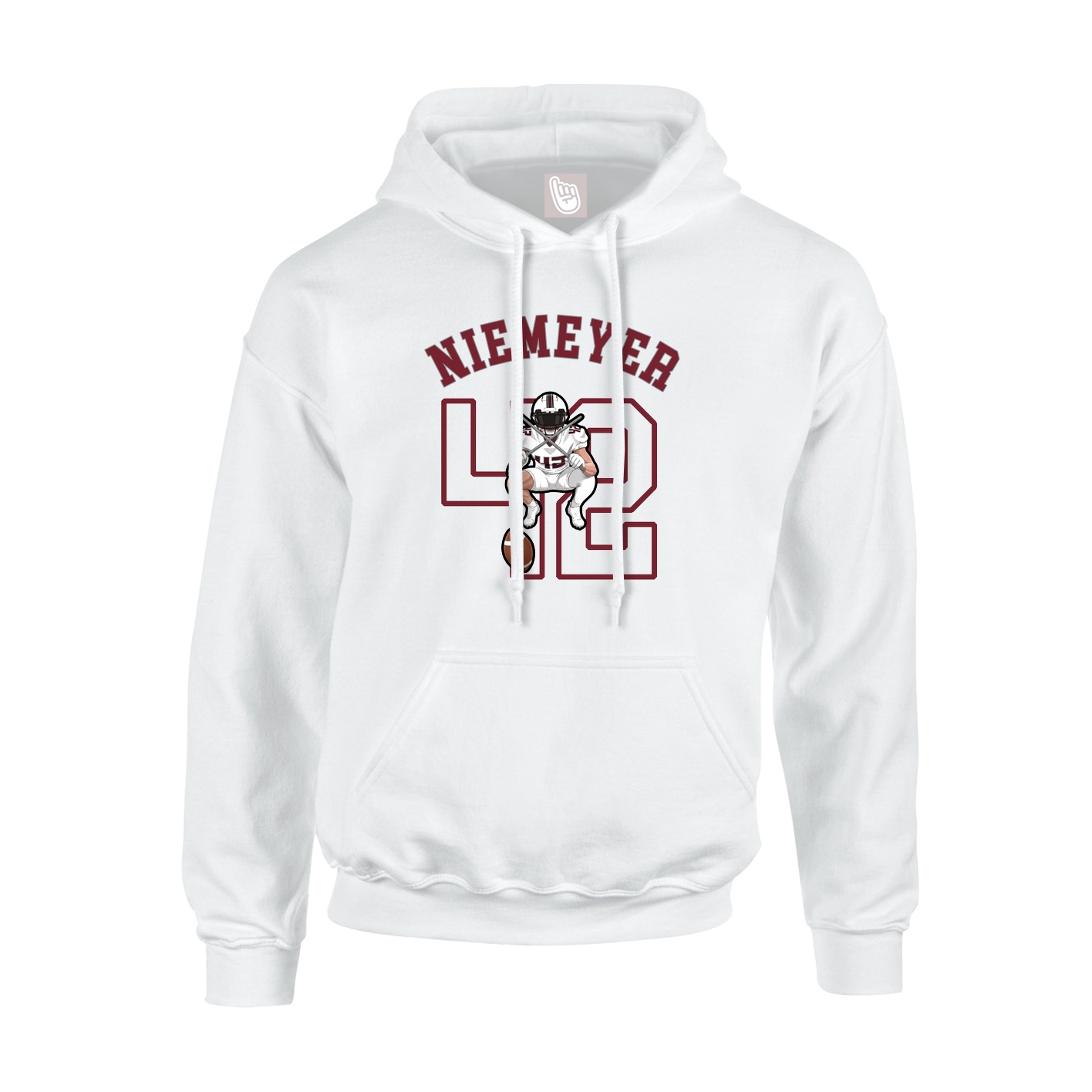 Youth Hoodie — Shirsey Arch in White