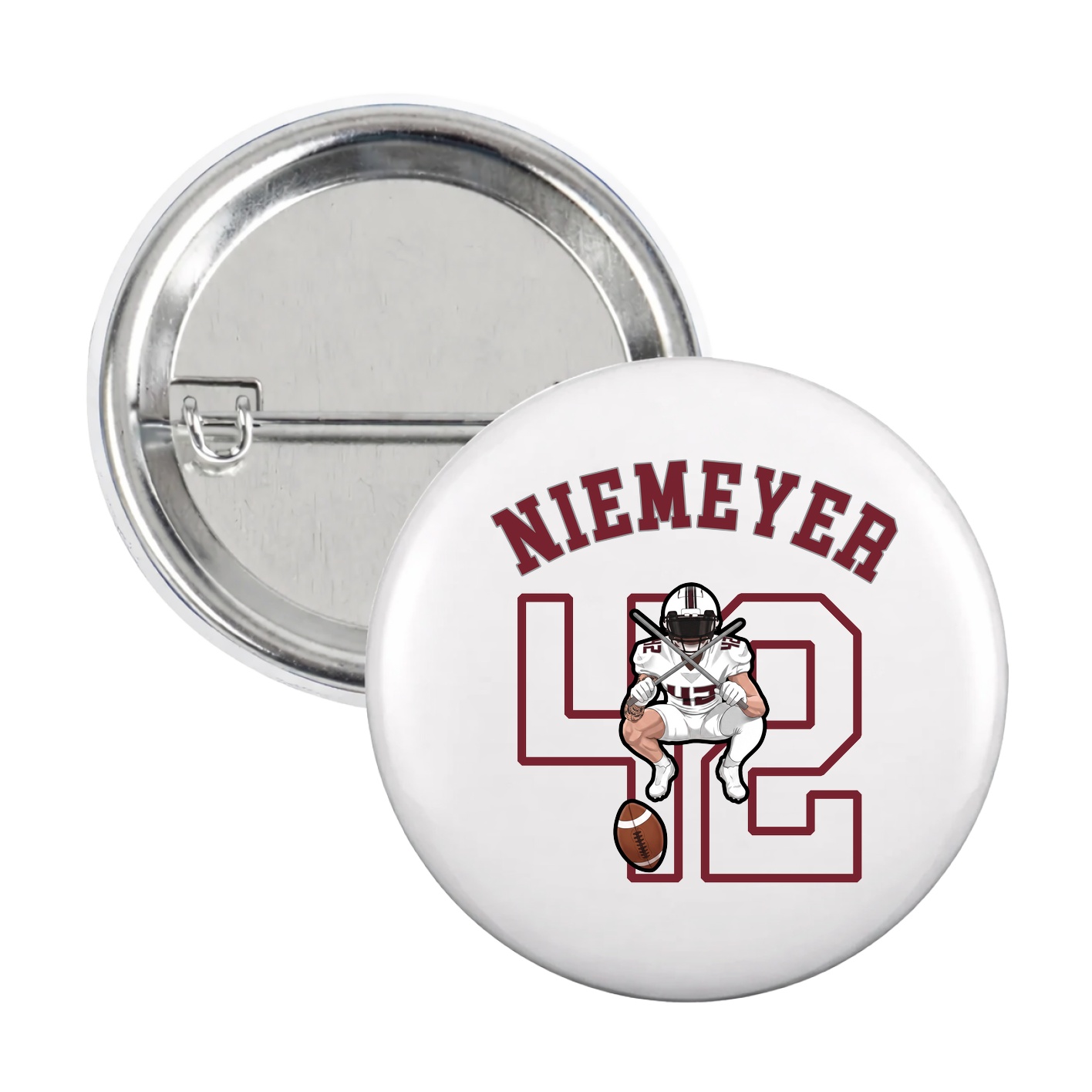 Game Day Button — Shirsey Arch in White
