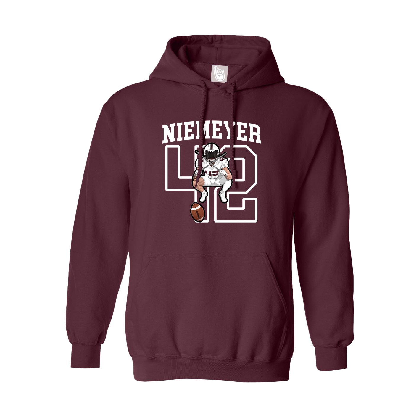 Hoodie — Shirsey in Maroon