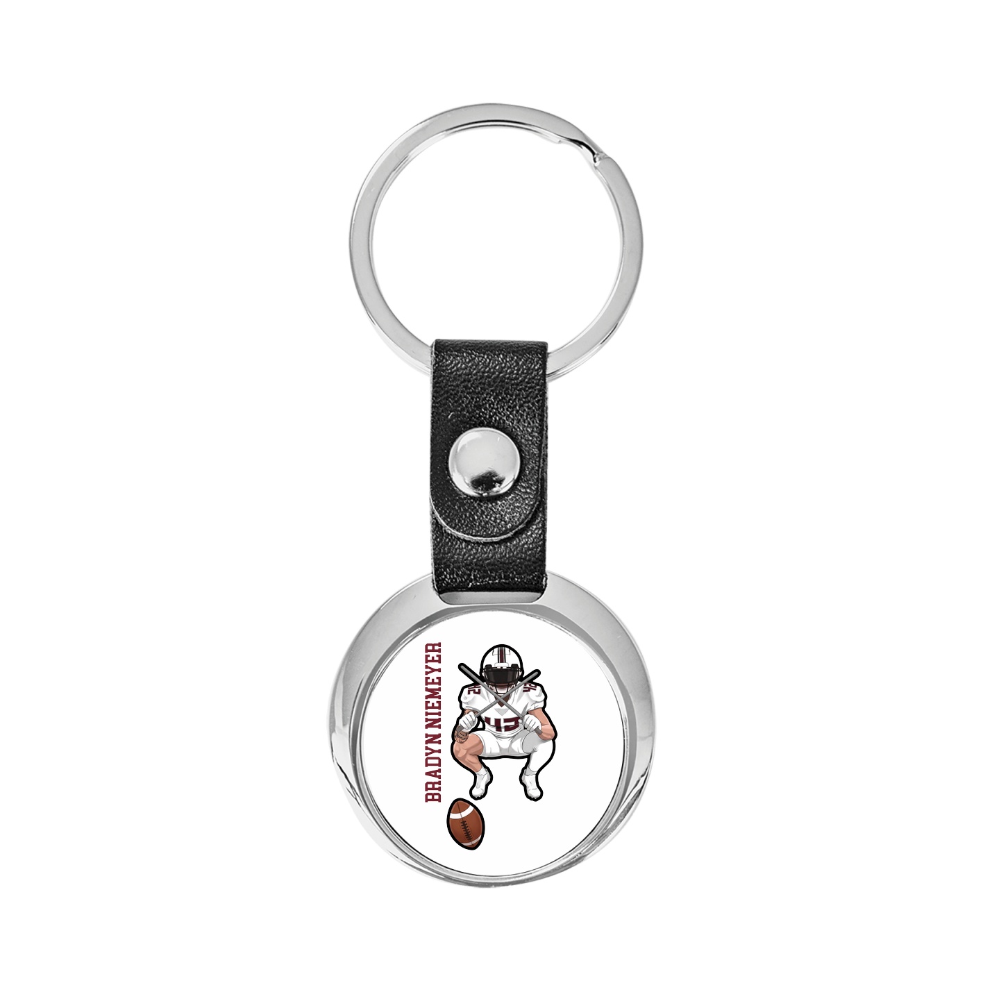 Key Chain — Name Vertical in Classic