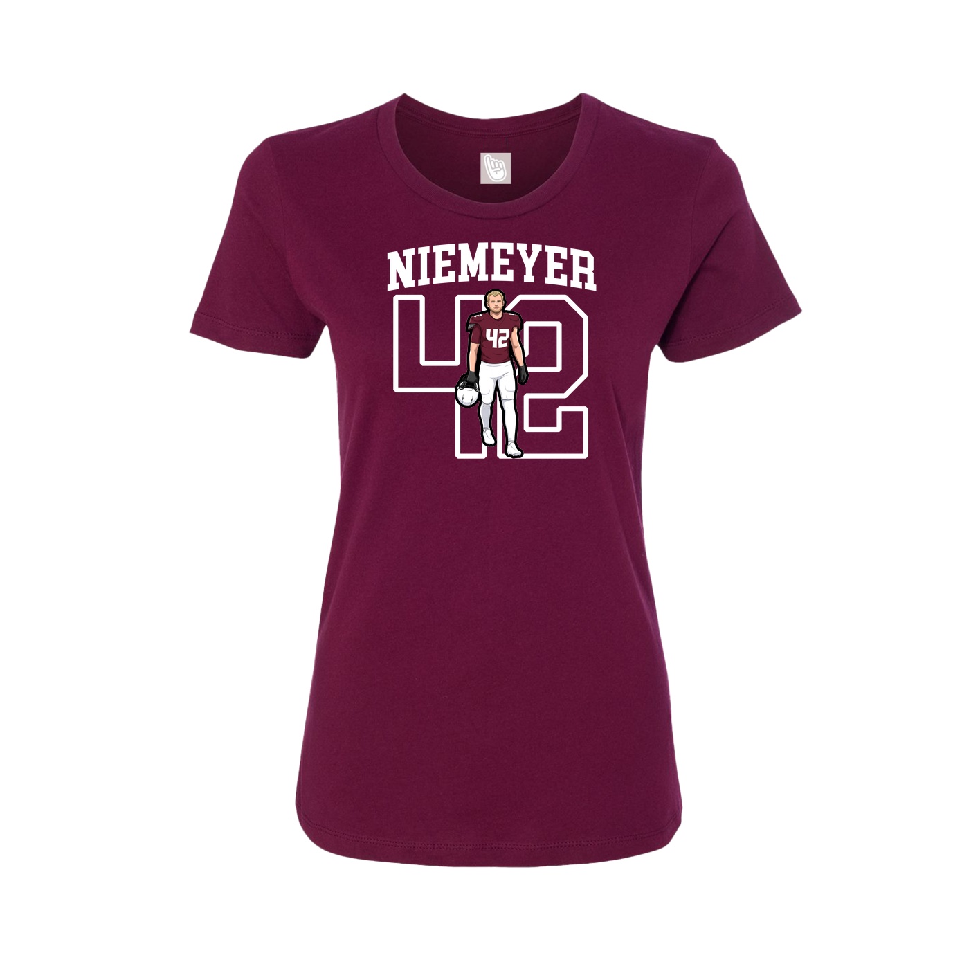 Fitted Women's Tee — Shirsey in Maroon