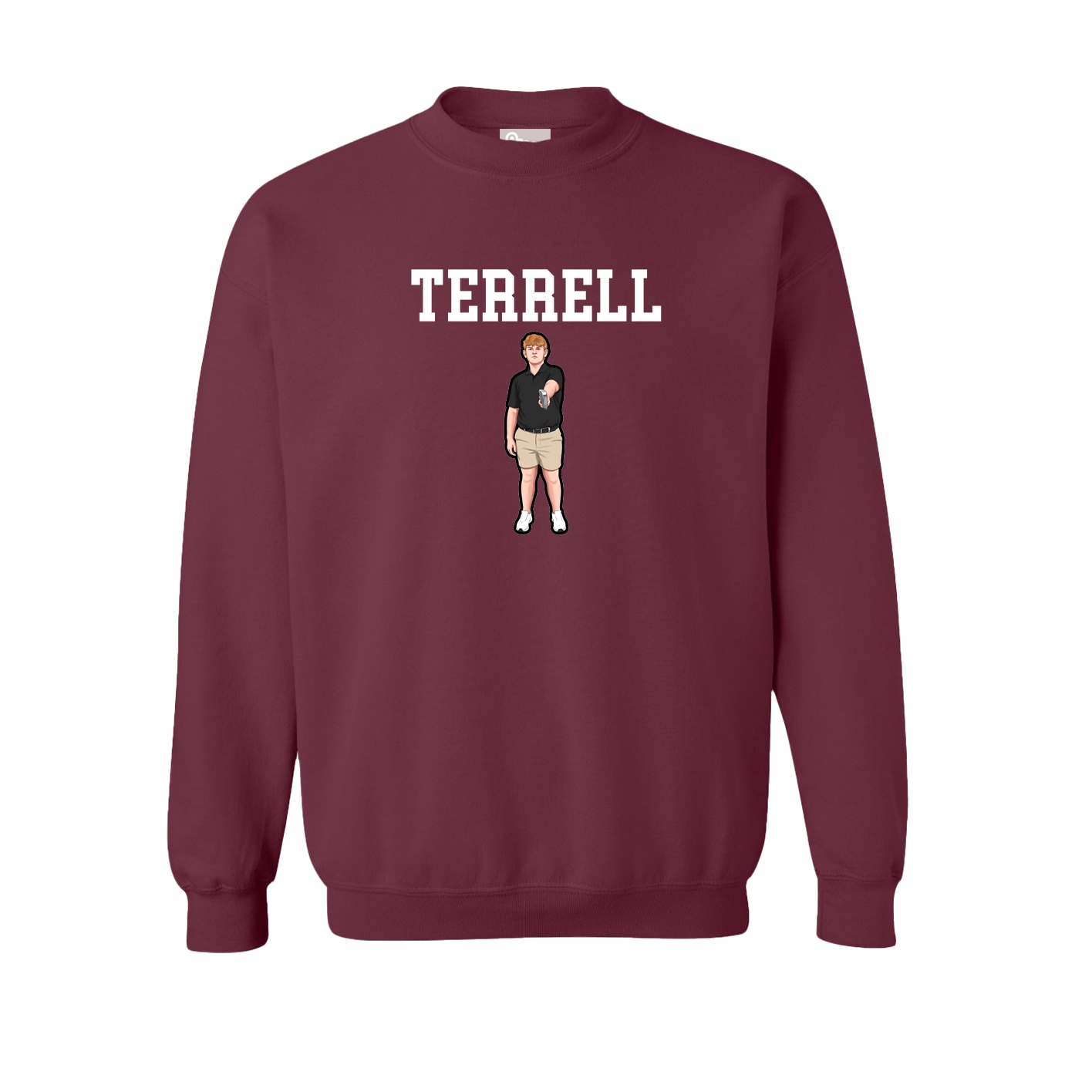 Fleece Crew — Shirsey in Maroon