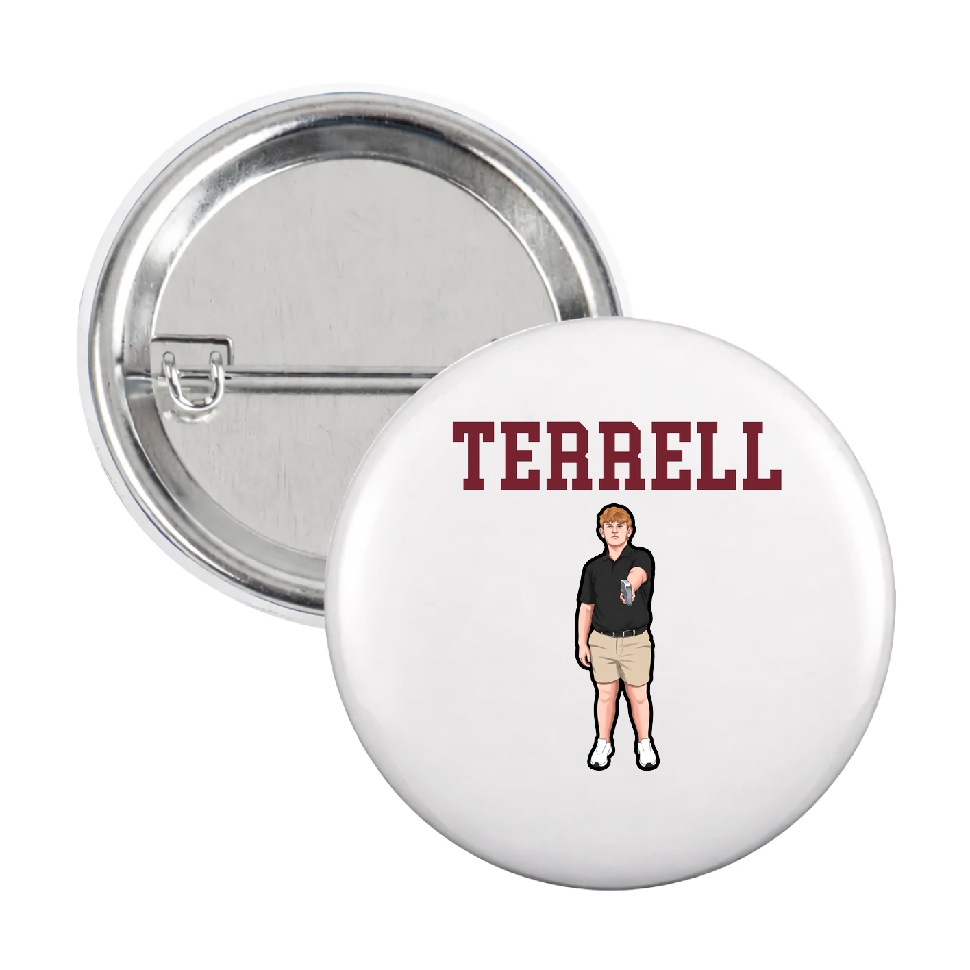 Game Day Button — Shirsey in White