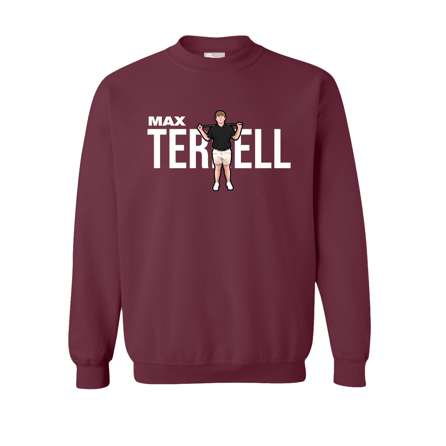 Fleece Crew — Player Name in Maroon