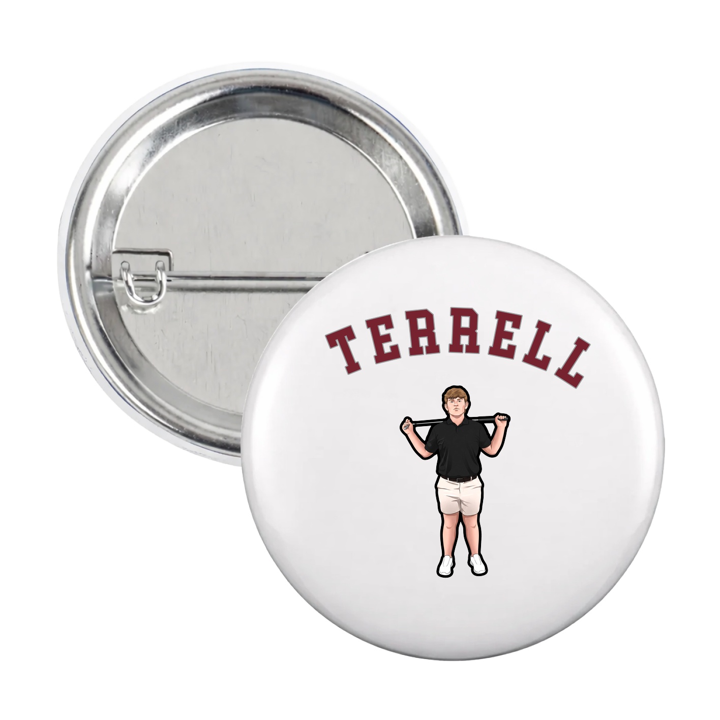Game Day Button — Shirsey Arch in White