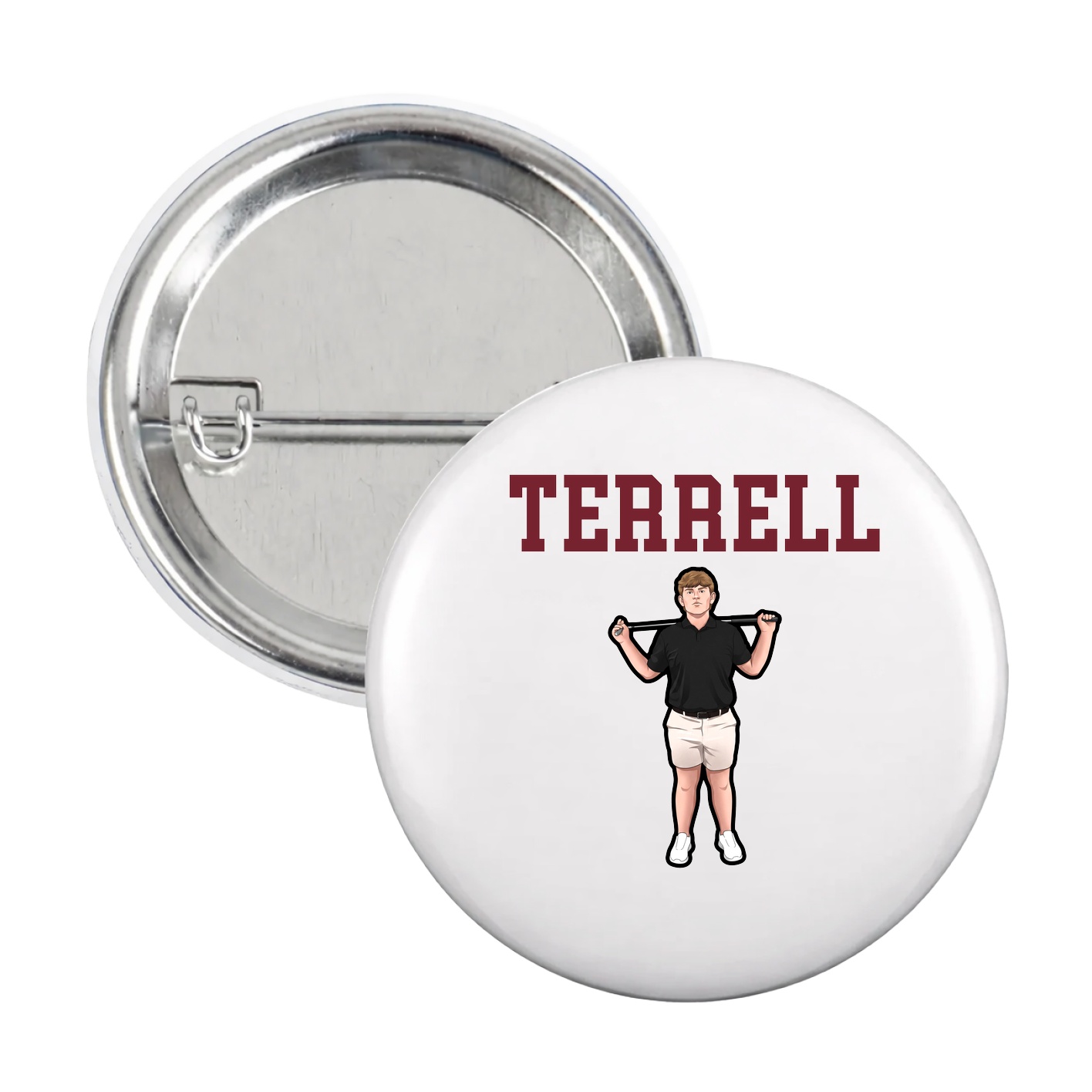 Game Day Button — Shirsey in White