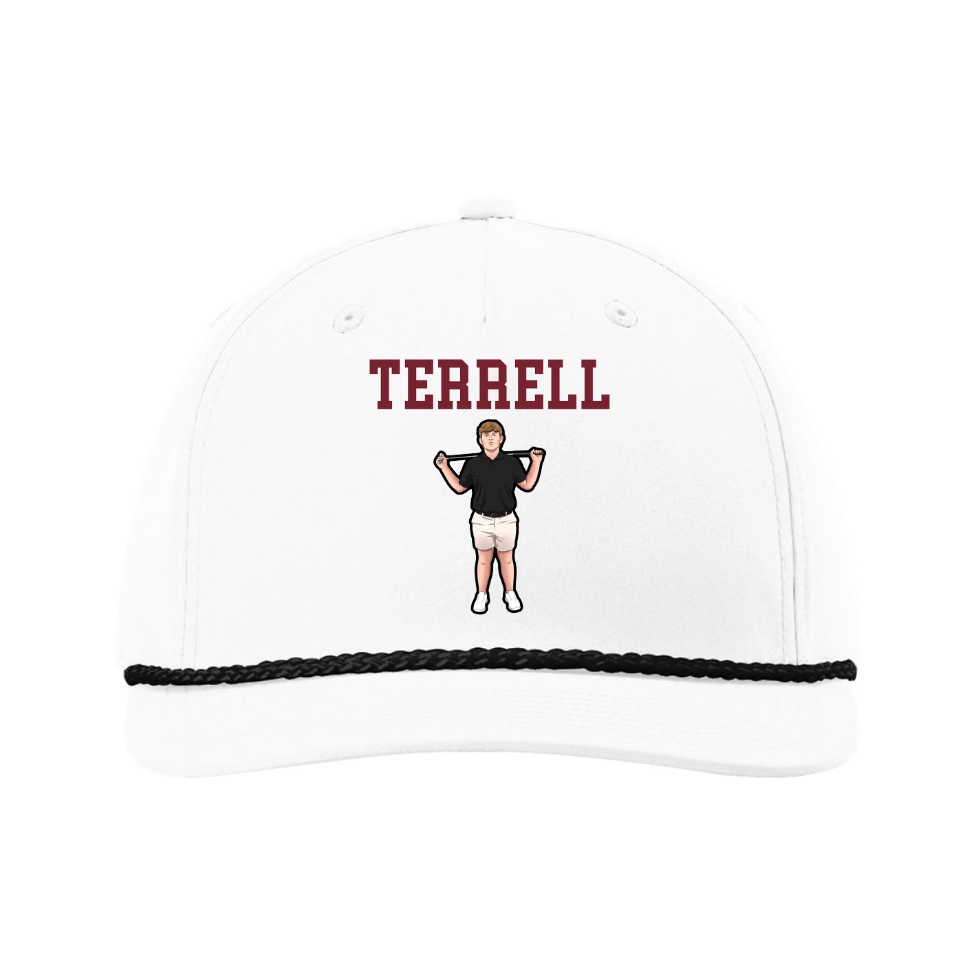 Five-Panel Classic Rope Cap — Shirsey in White