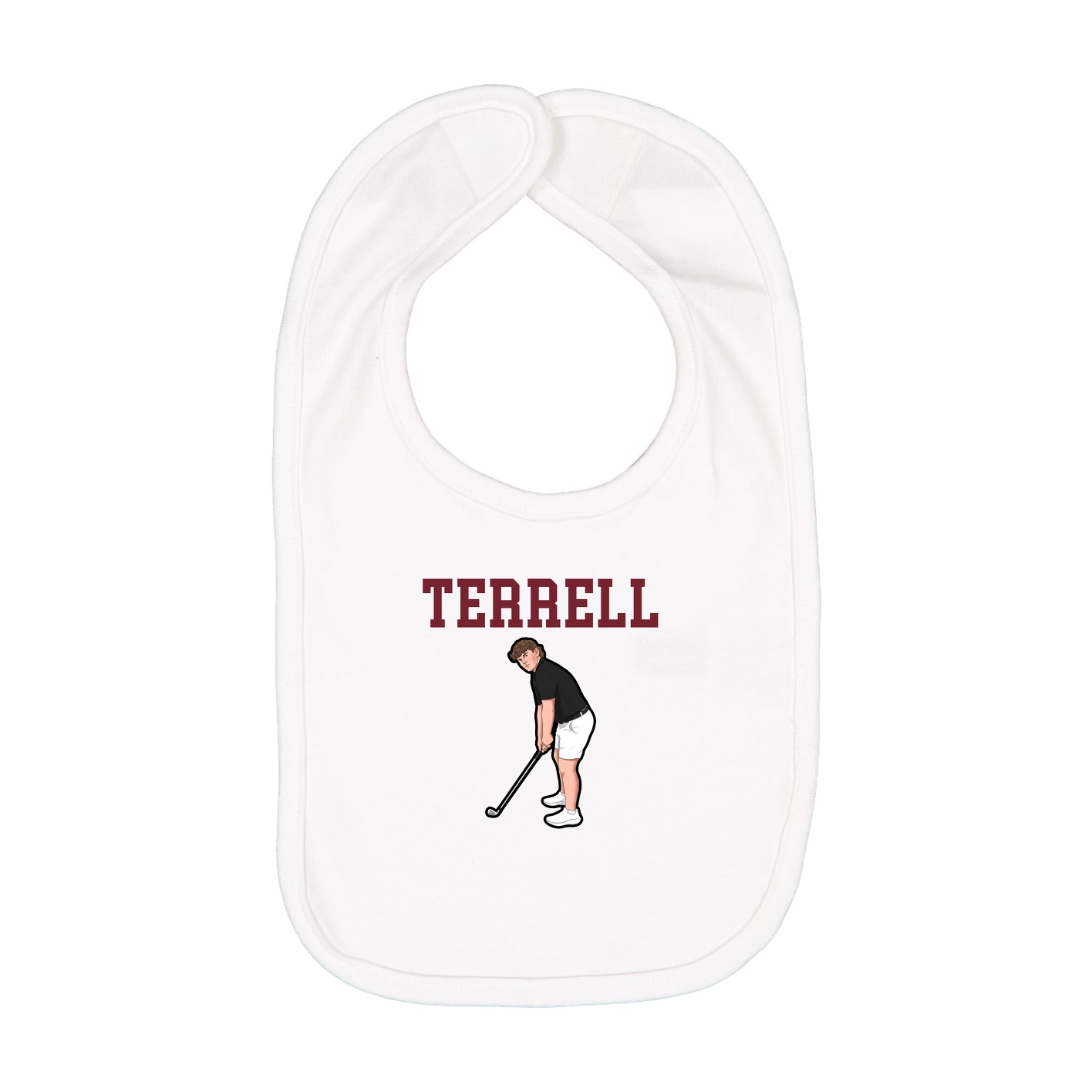 Infant Bib — Shirsey in White