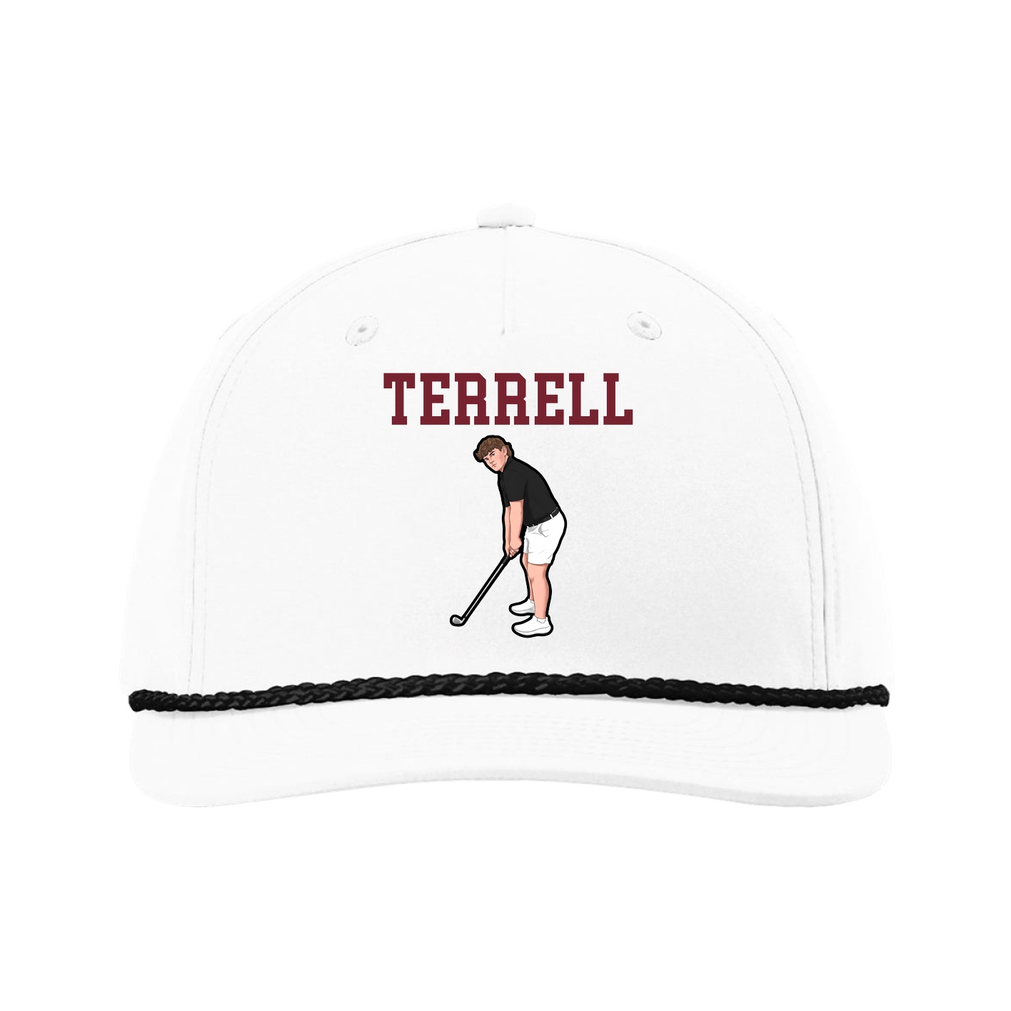 Five-Panel Classic Rope Cap — Shirsey in White