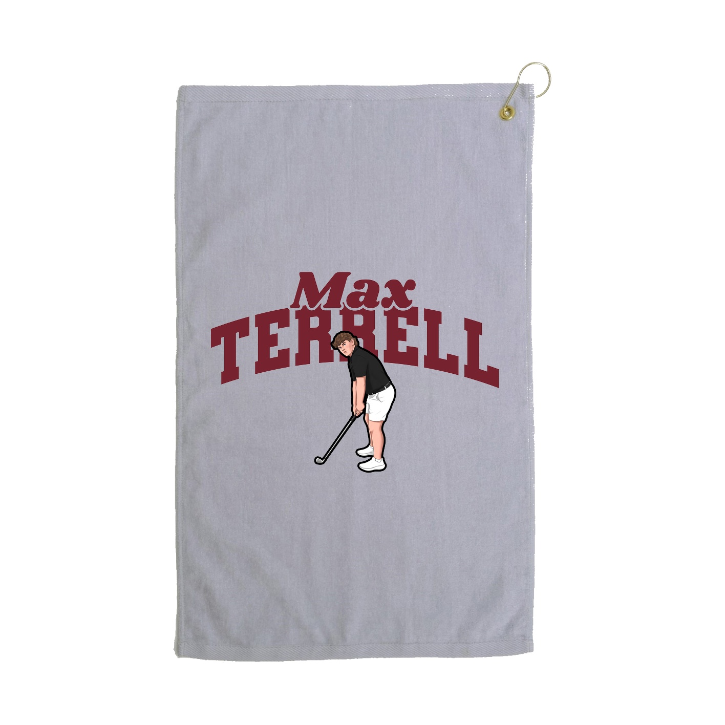 Golf Towel — Signature Arch in Grey