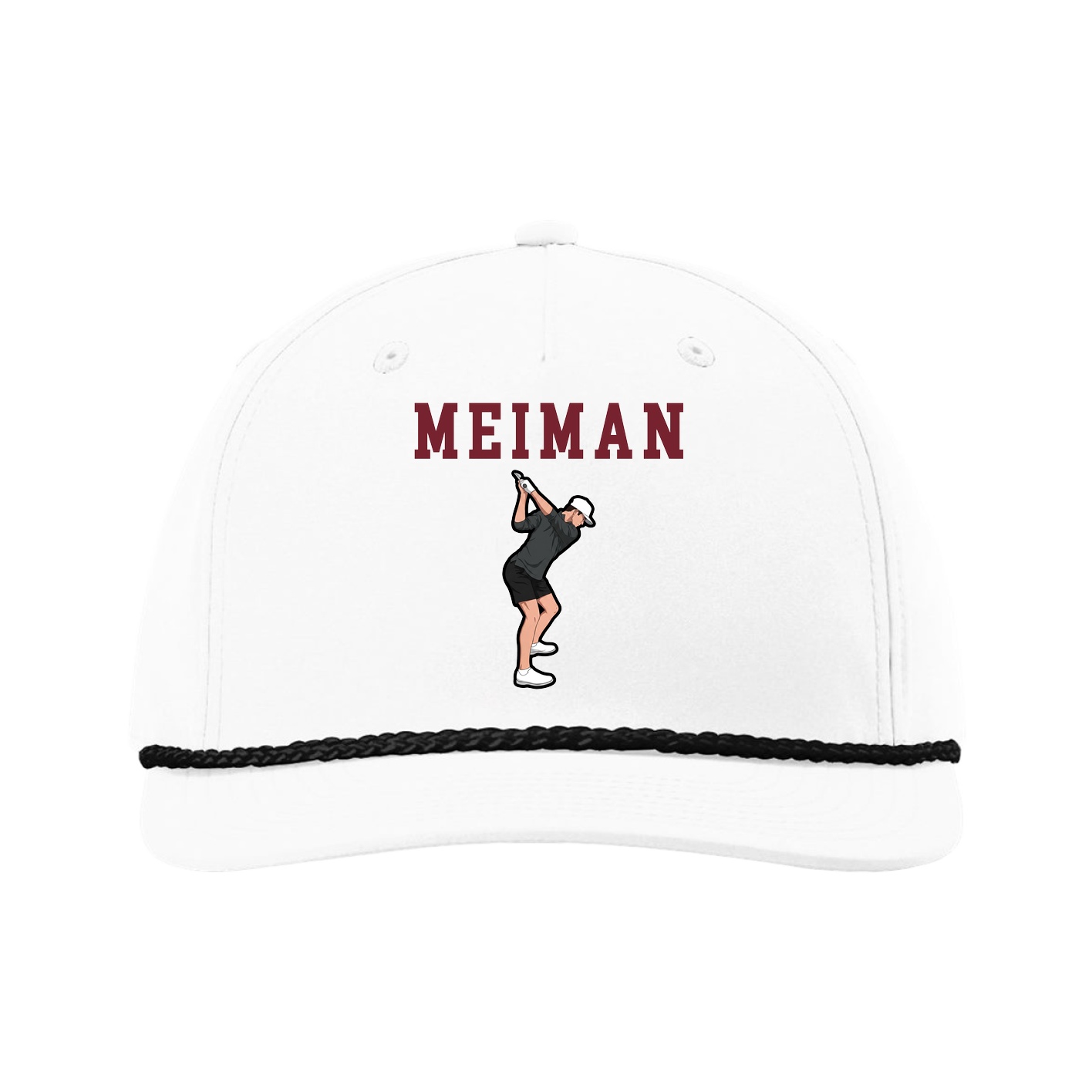 Five-Panel Classic Rope Cap — Shirsey in White