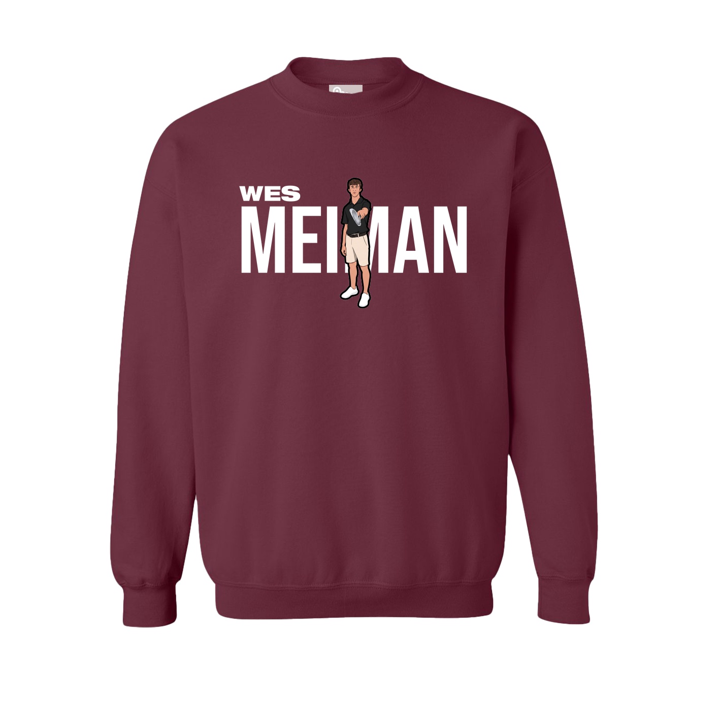 Fleece Crew — Player Name in Maroon