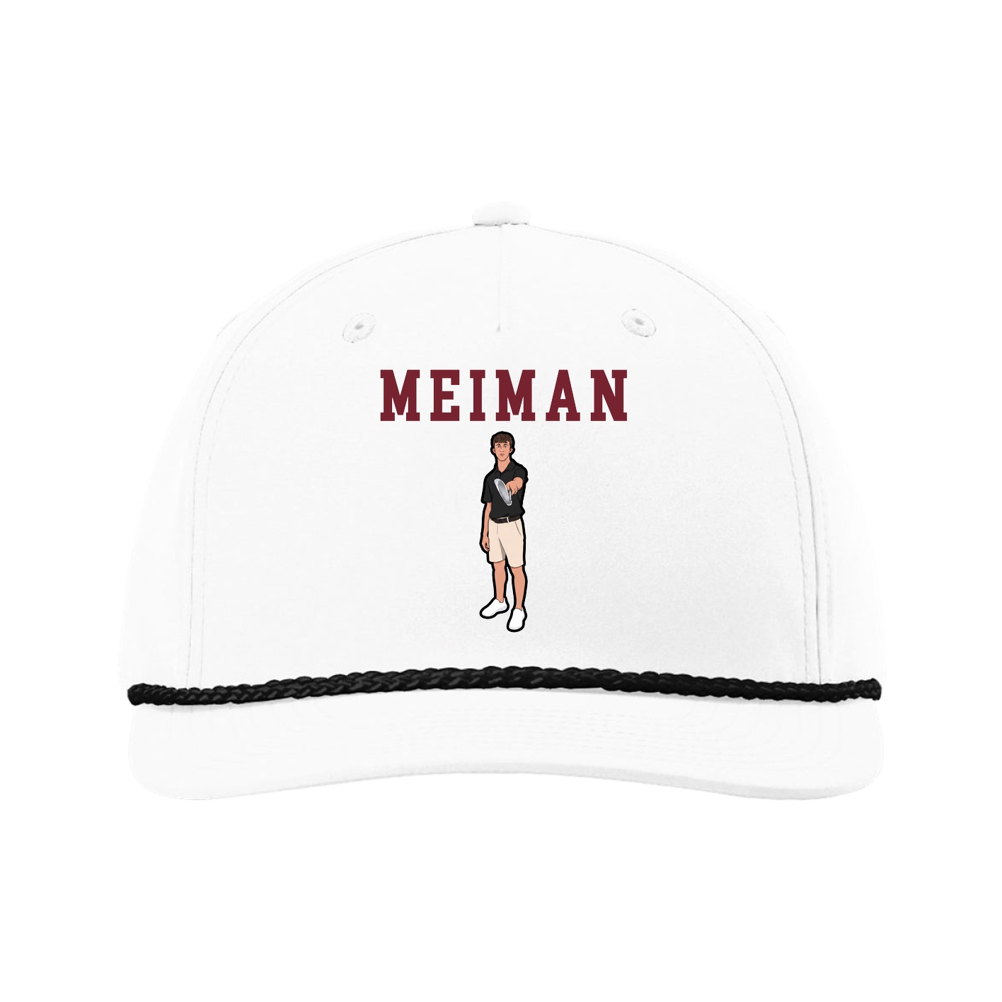 Five-Panel Classic Rope Cap — Shirsey in White