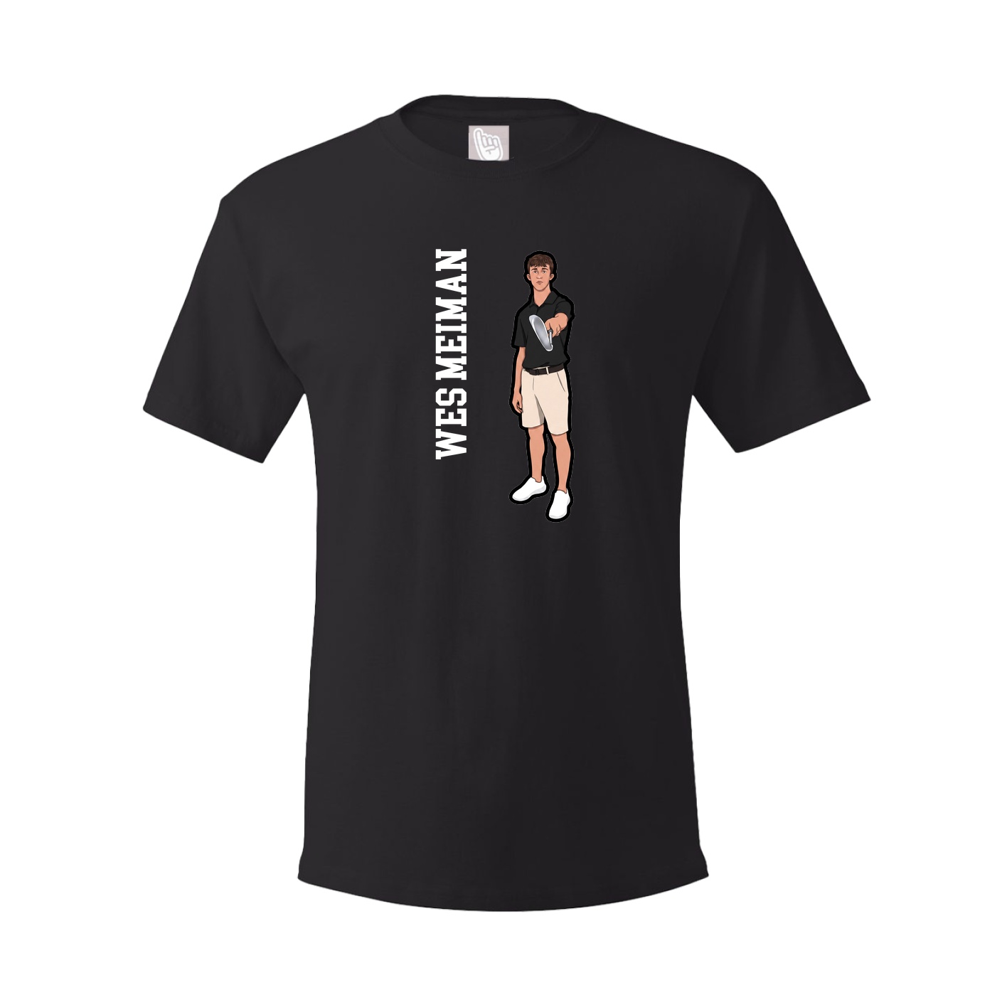Tee — Name Vertical in Black