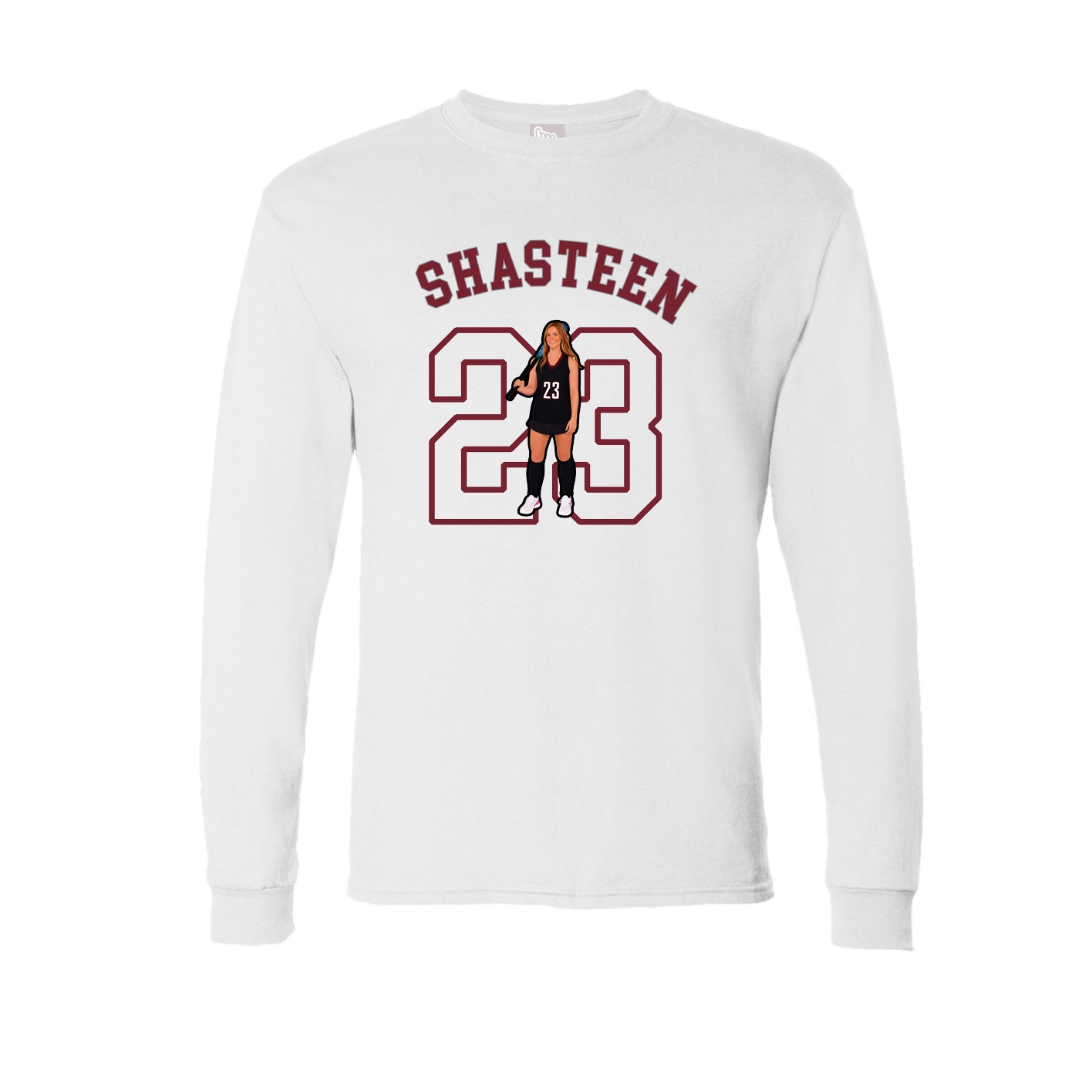 Long Sleeve Tee — Shirsey Arch in White