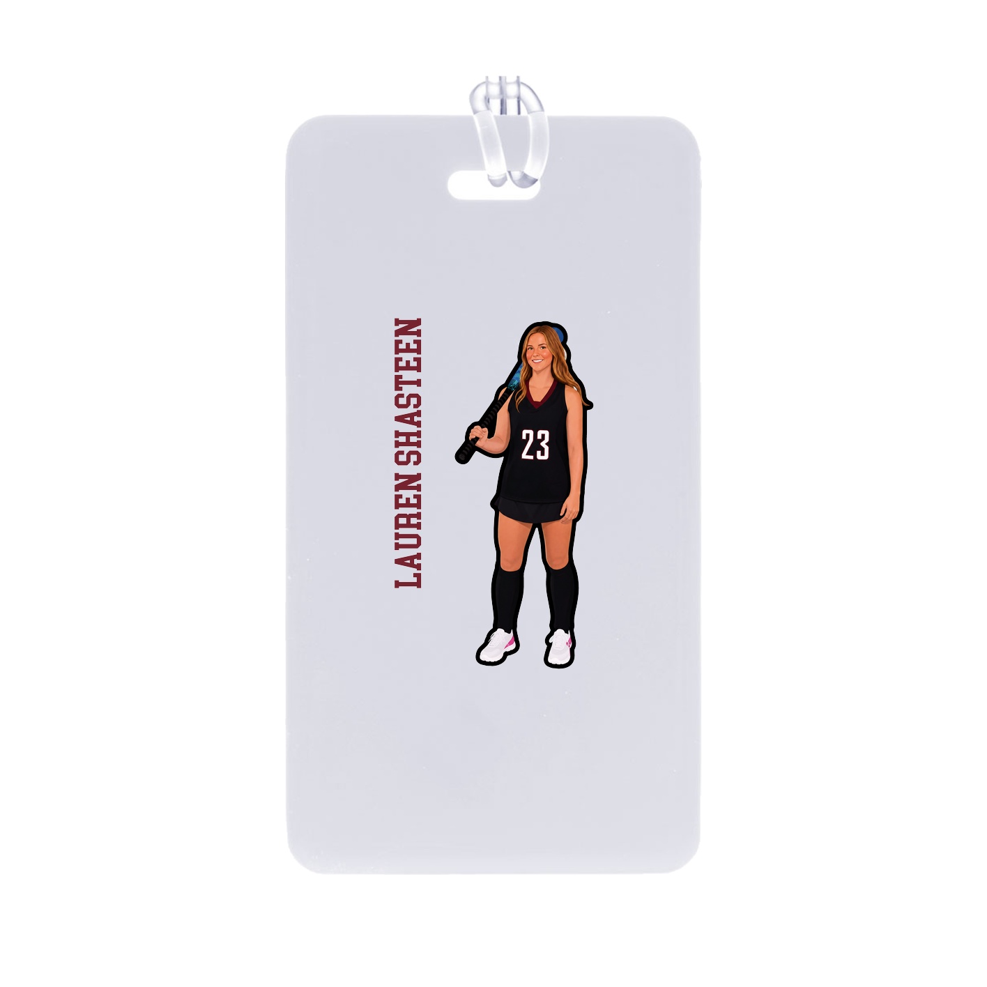 Bag Tag — Name Vertical in Classic