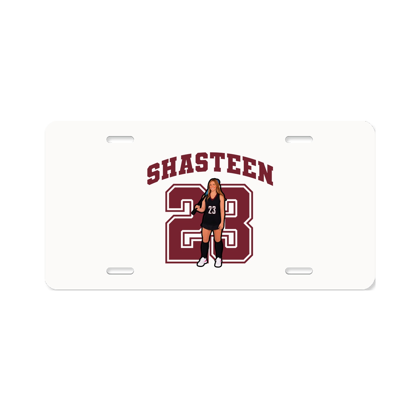 License Plate — Number in Classic